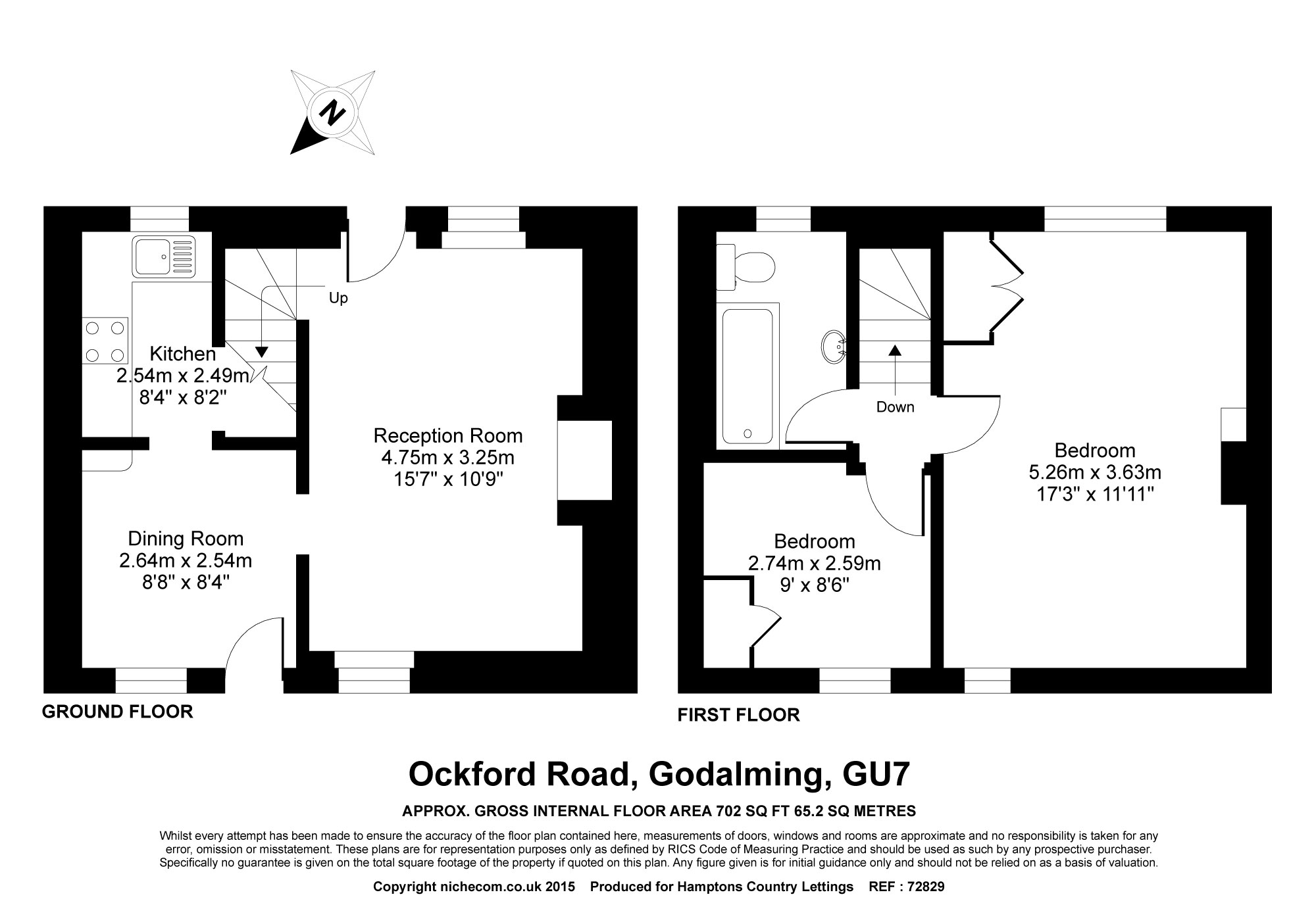 2 Bedrooms Cottage to rent in Ockford Road, Godalming GU7