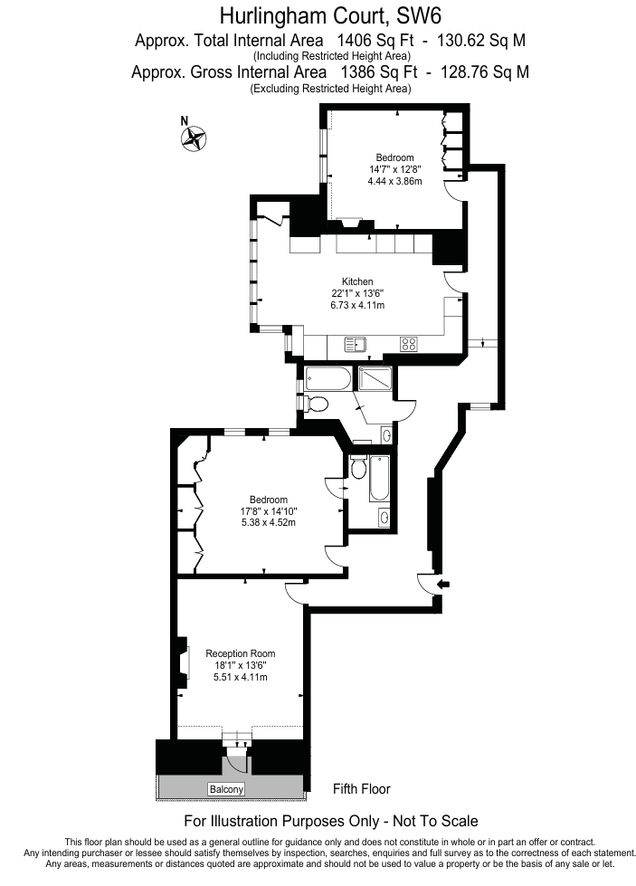 Flat 58 Hurlingham Court,, Ranelagh Gardens, Fulham floorplan