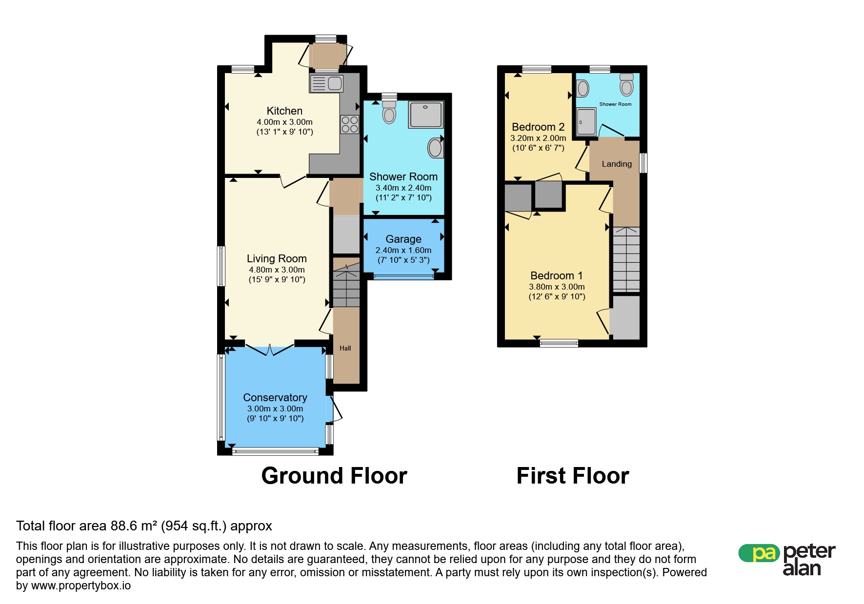 13, Grosmont Close, Monmouth floorplan