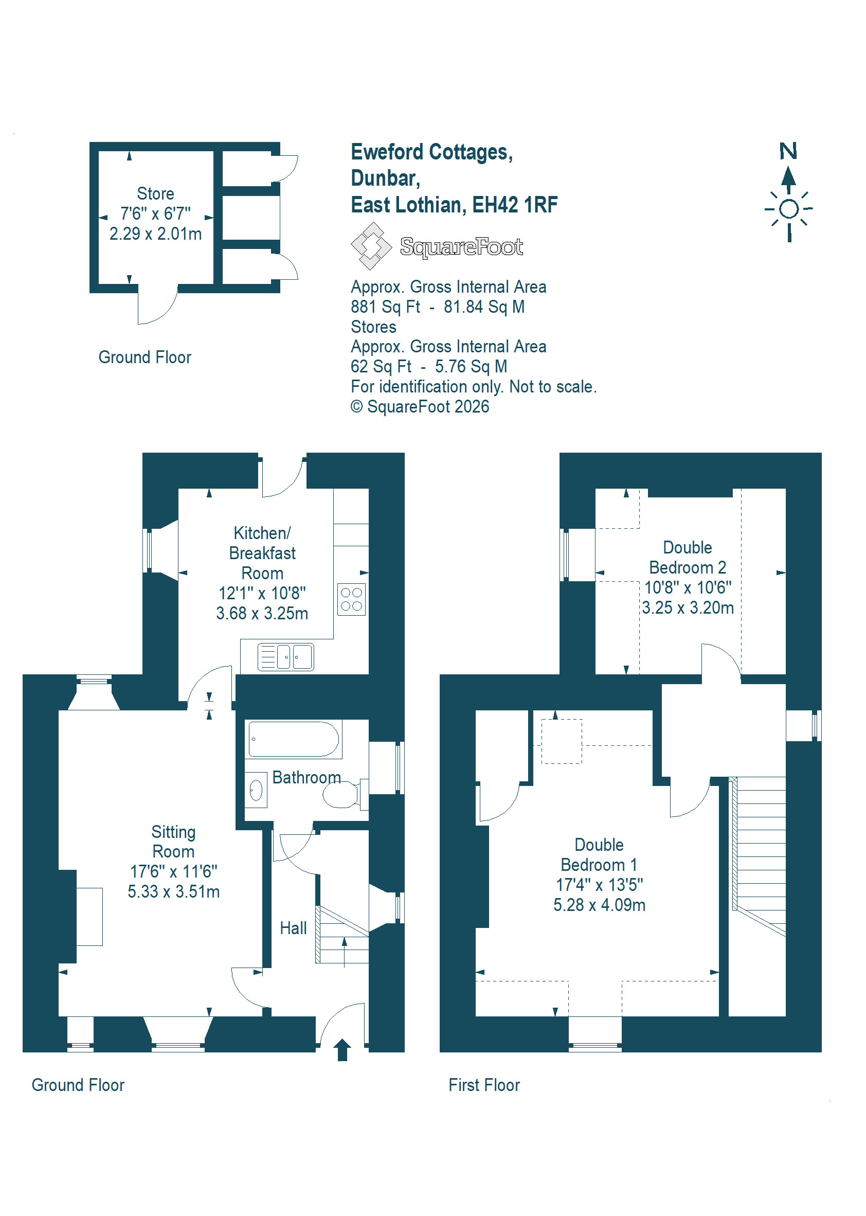 5, Eweford Cottages, Dunbar floorplan