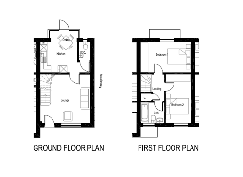 2 Bedrooms Town house for sale in Bilberry Close, Scunthorpe DN16