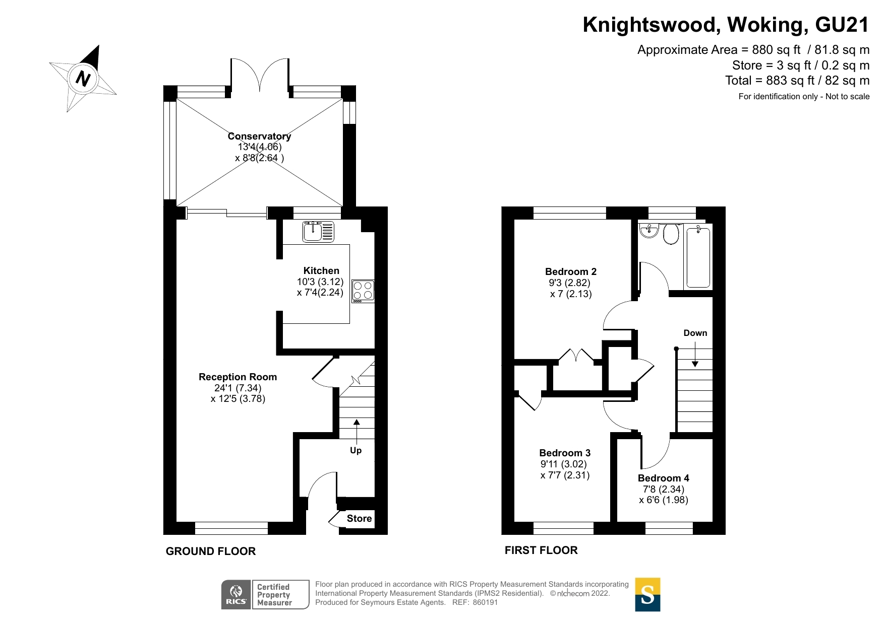 Knightswood, Woking GU21, 3 bedroom terraced house for sale 61765072