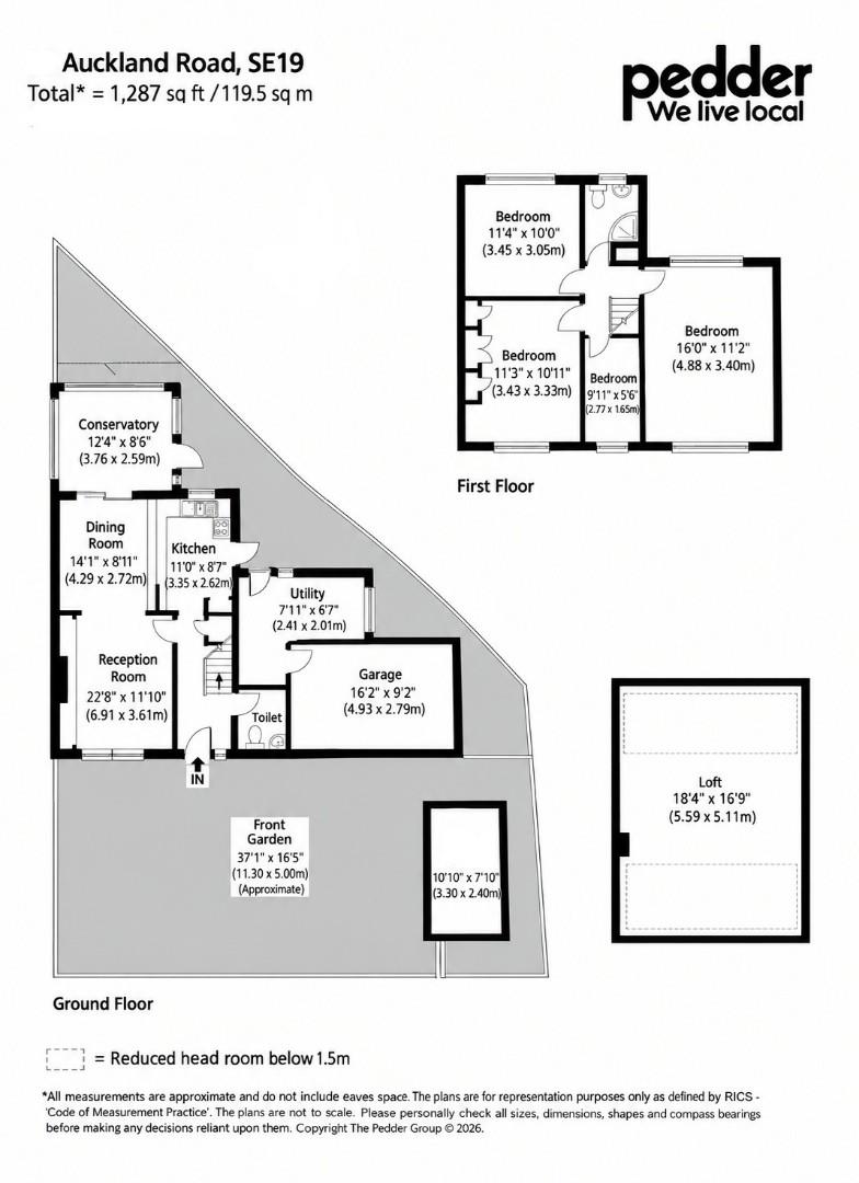 98, Auckland Road, London floorplan
