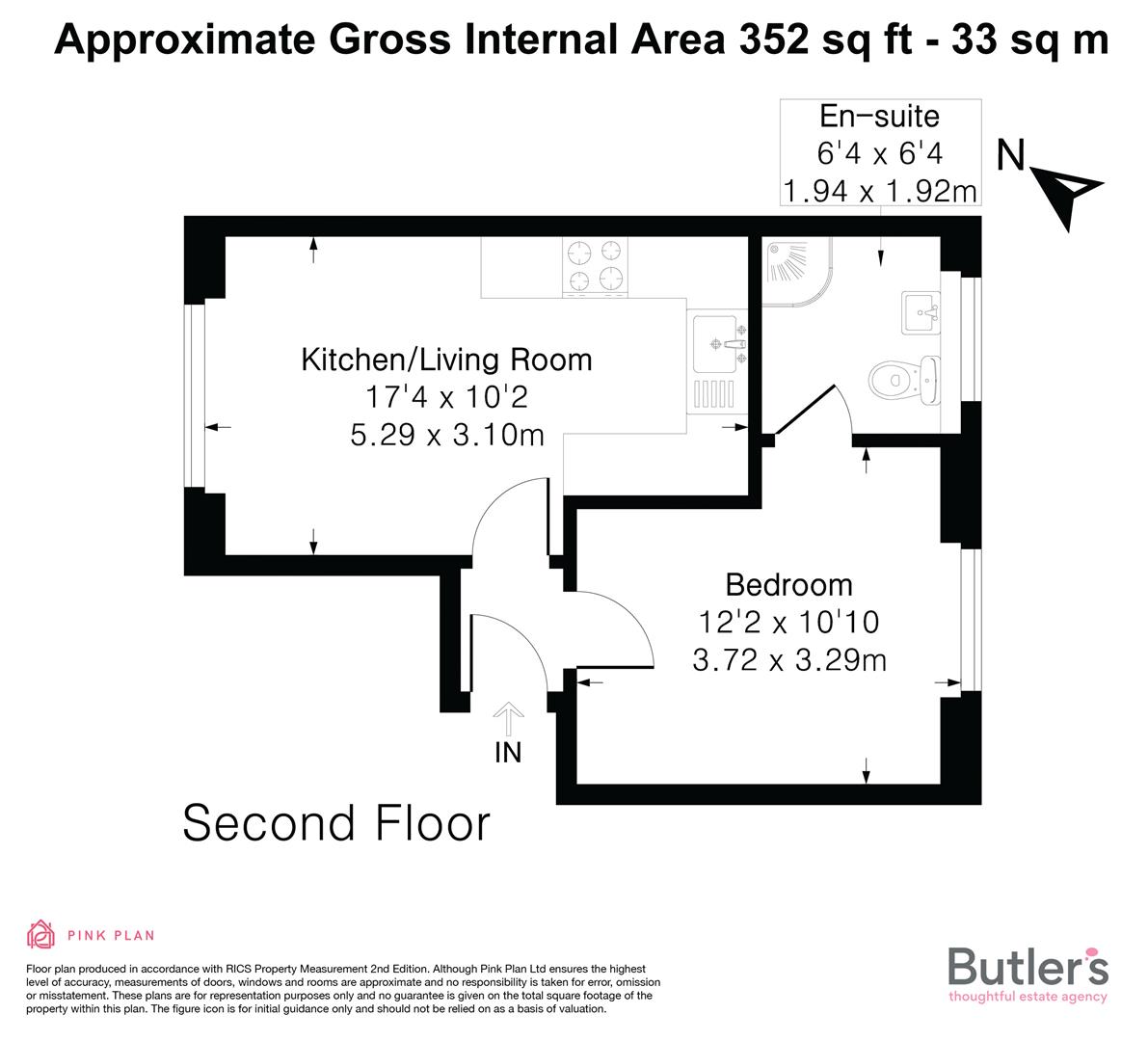 Flat 5, Tiger House, 86, Lind Road, Sutton floorplan