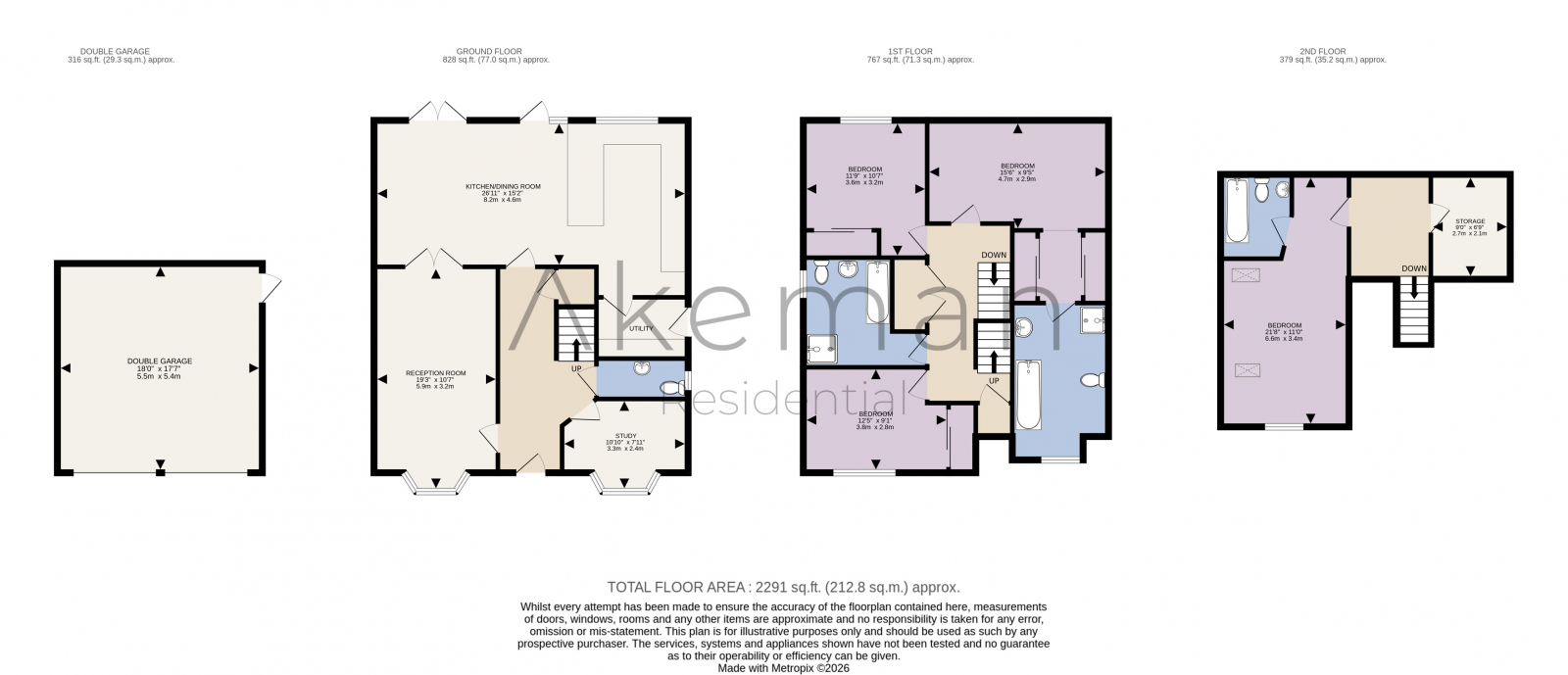 27, Whitebeam Close, Weston Turville, Aylesbury floorplan