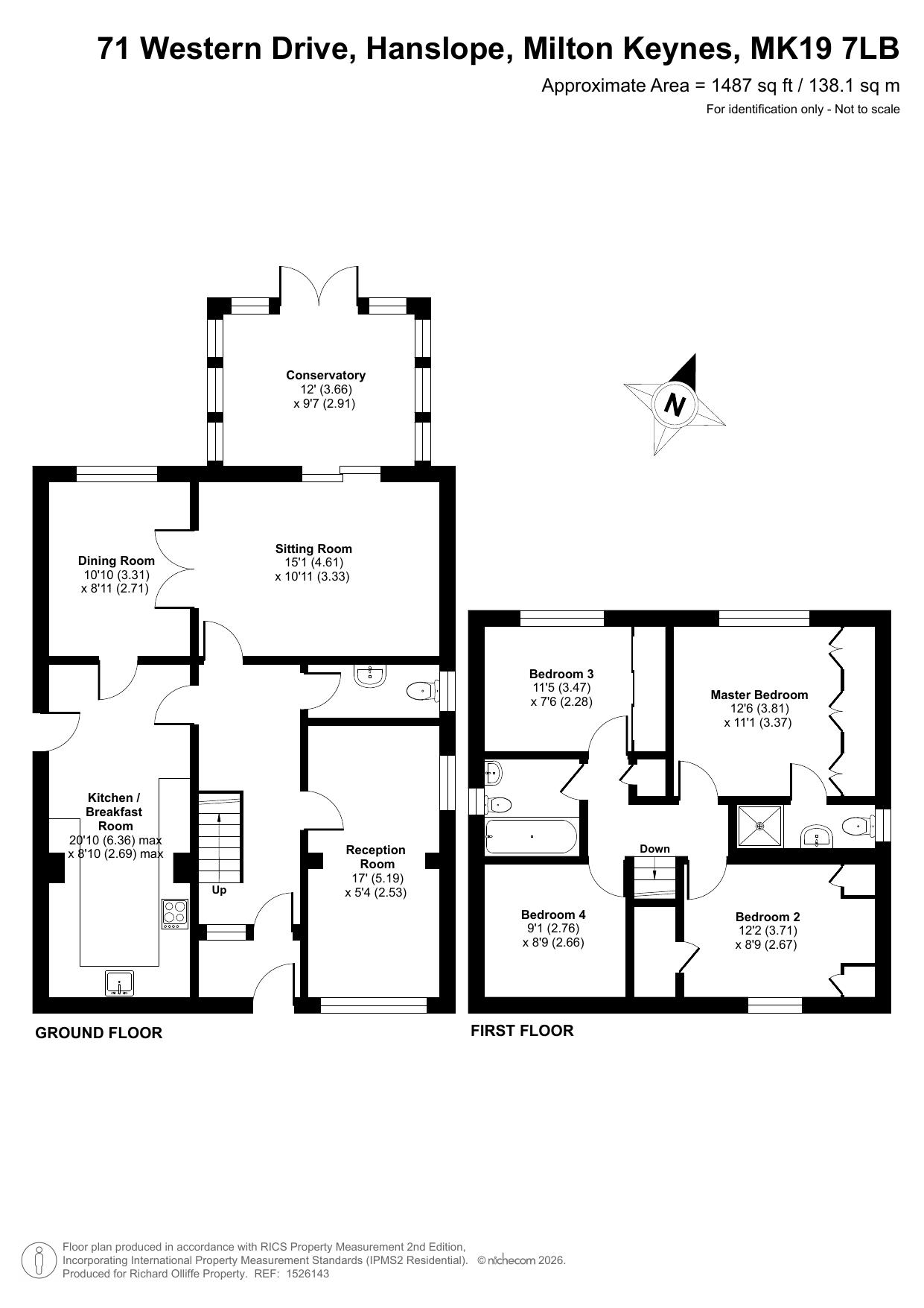 71, Western Drive, Milton Keynes floorplan
