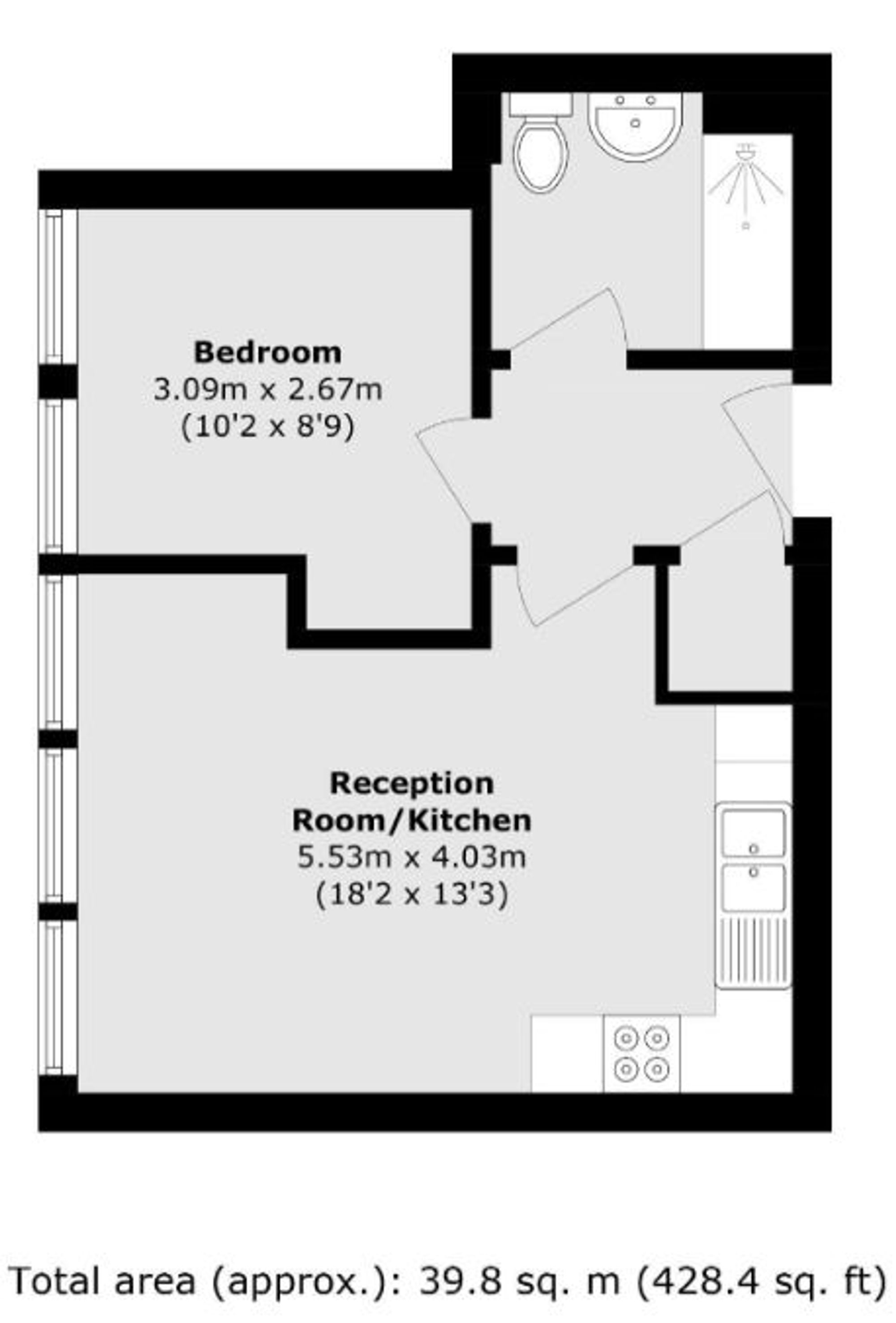 Flat 40, Norwich House, London floorplan
