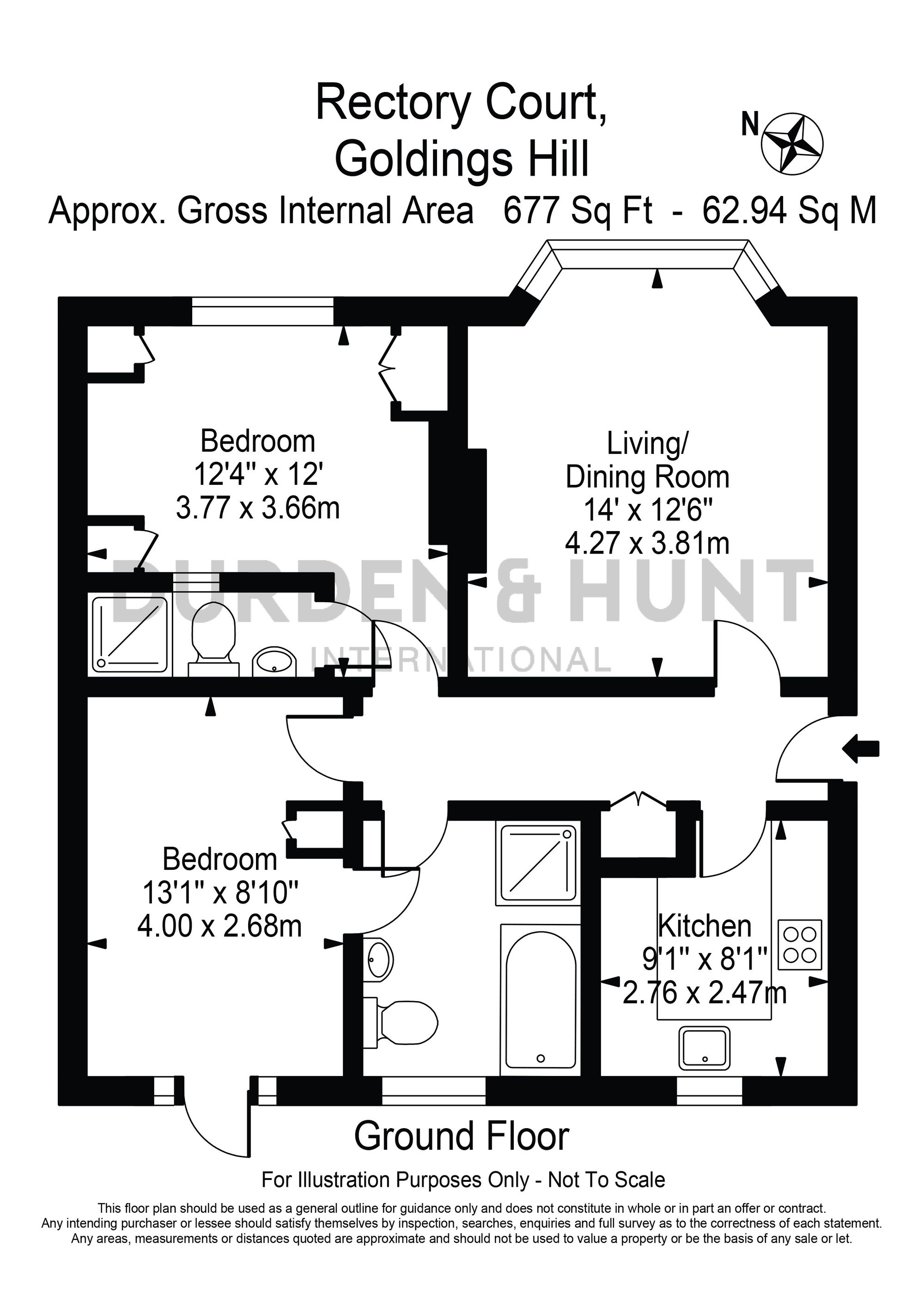 2 Rectory Court Goldings Hill, Loughton floorplan