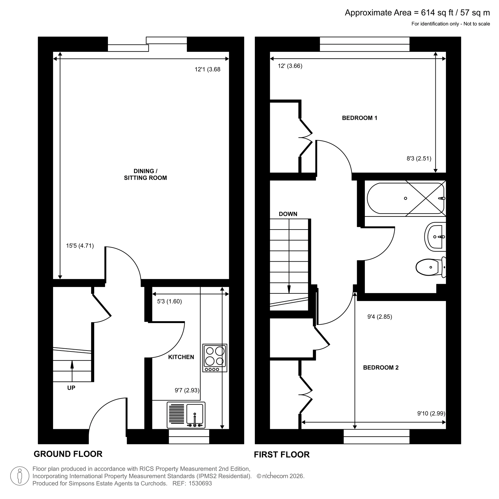 40, Old School Place, Woking floorplan