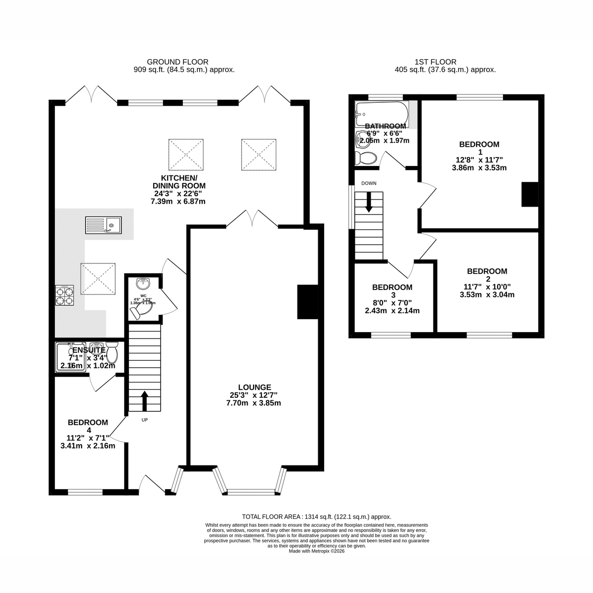 31, Pilgrims Way West, Sevenoaks floorplan