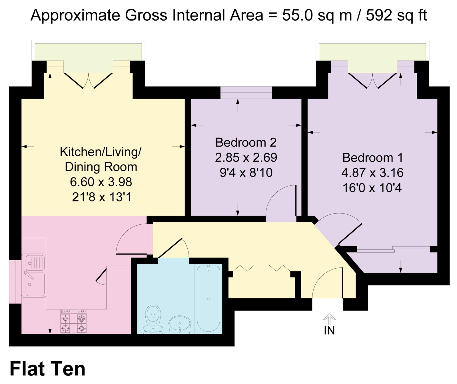 11,Flat 10, Manor Road, Manchester floorplan