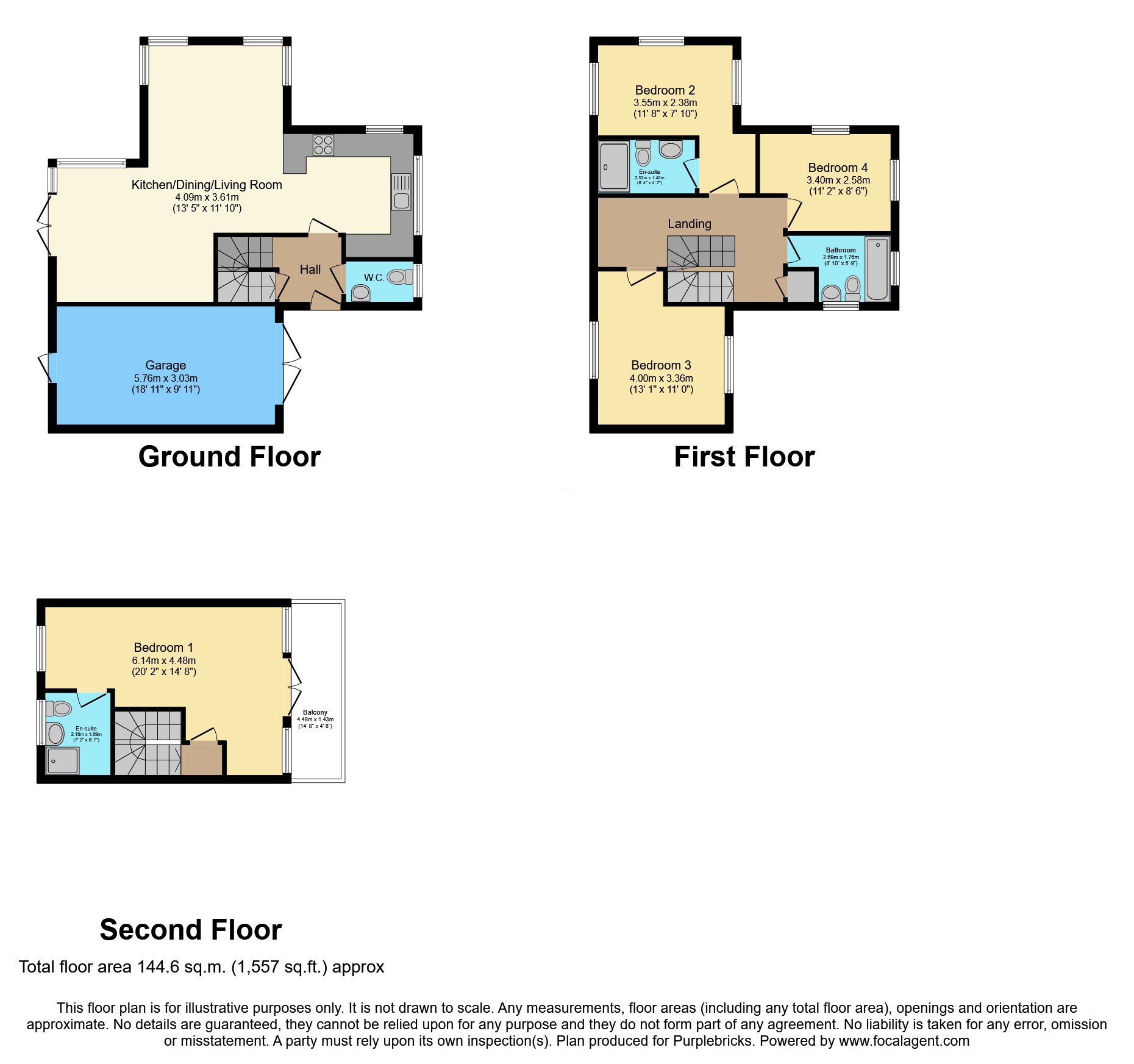 10, Carrolls Way, Oxted floorplan