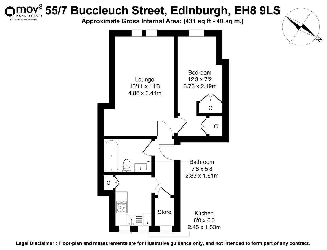 Buccleuch Street, Edinburgh floorplan