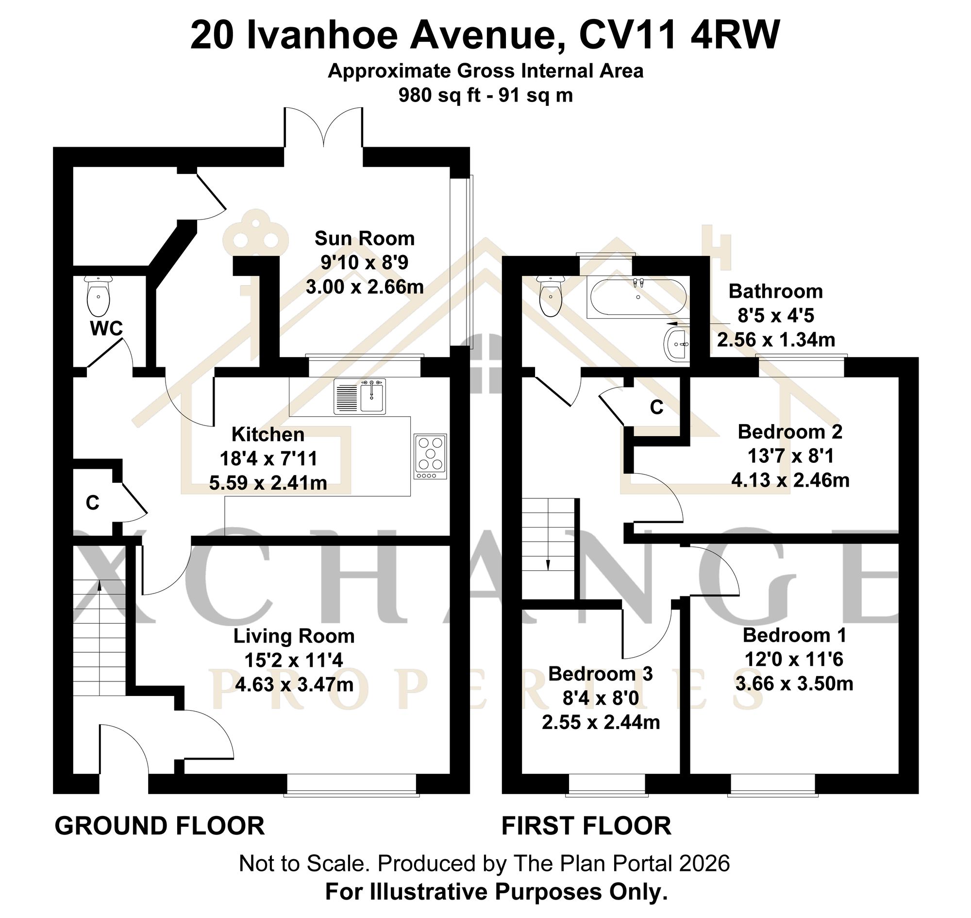 20 Ivanhoe Avenue, Nuneaton floorplan