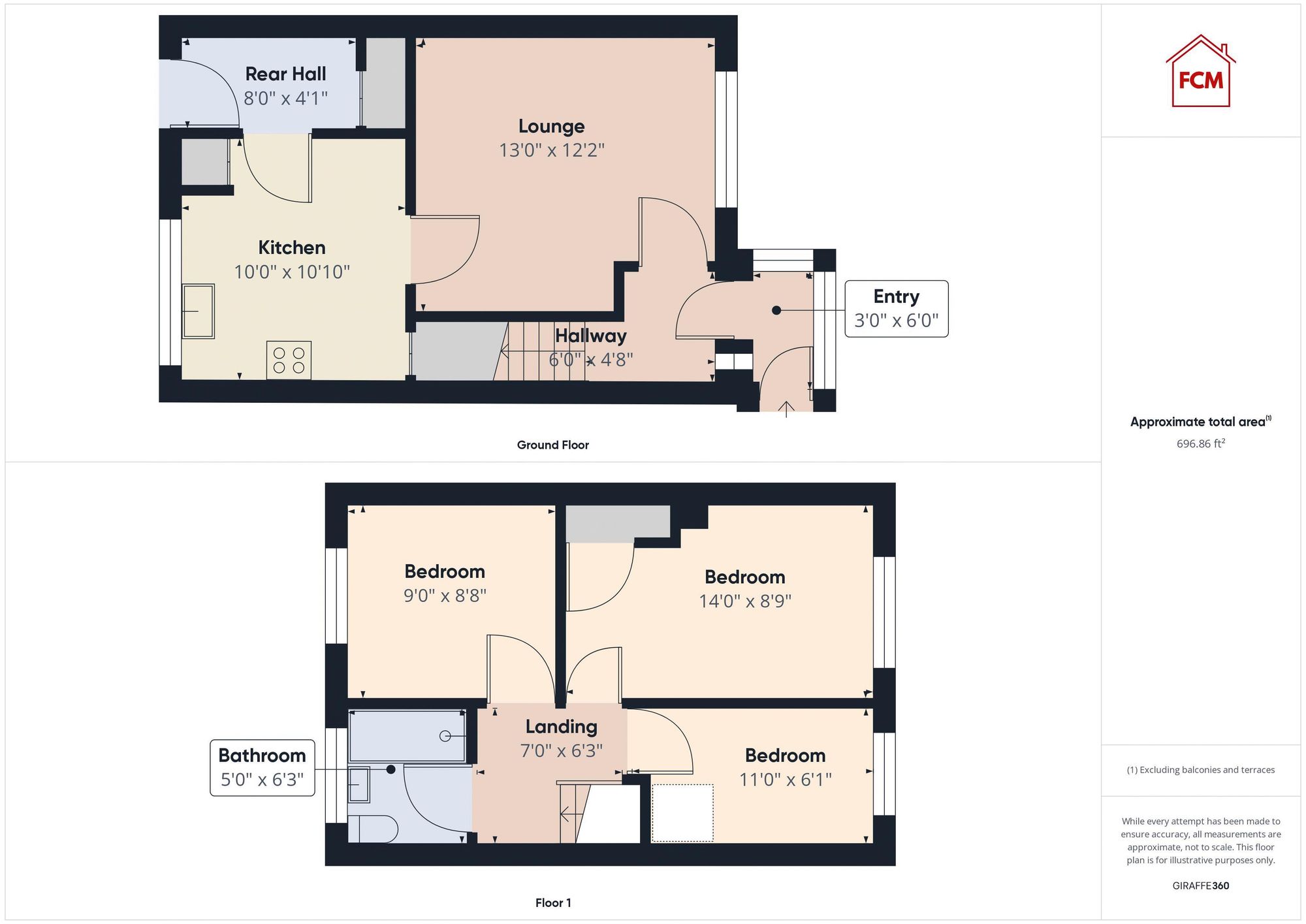1 Griffin Close, Frizington floorplan