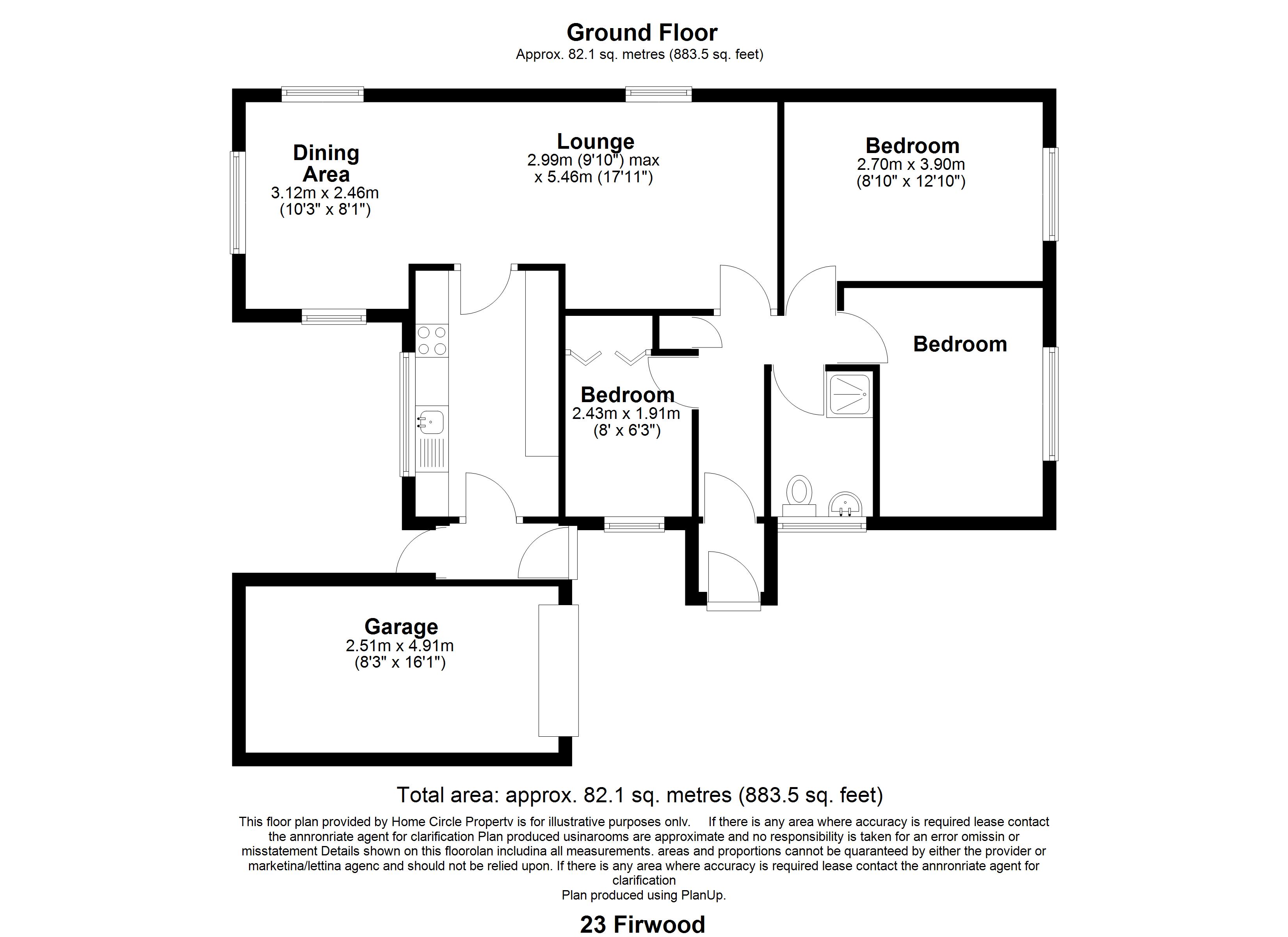 23, Firwood Road, Somerset floorplan