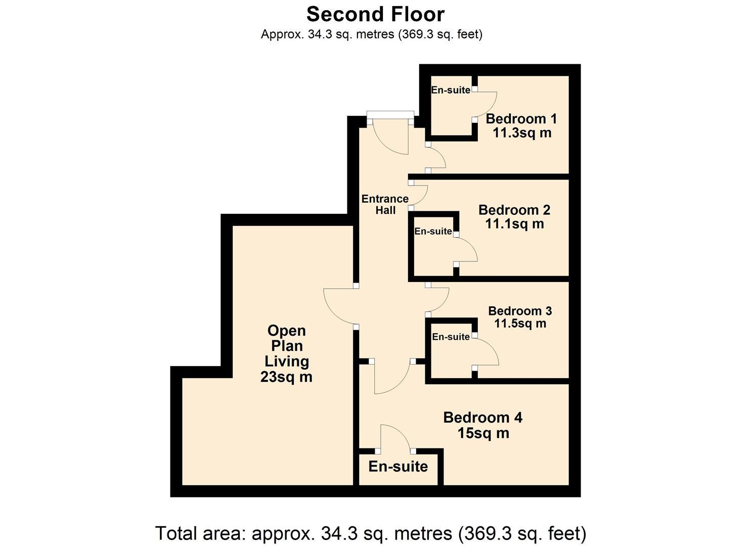 Thornton Hill, Exeter floorplan