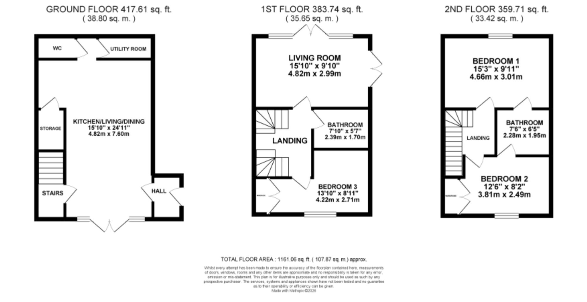 12 Stallington Mews Galton Croft, Stoke-On-Trent floorplan