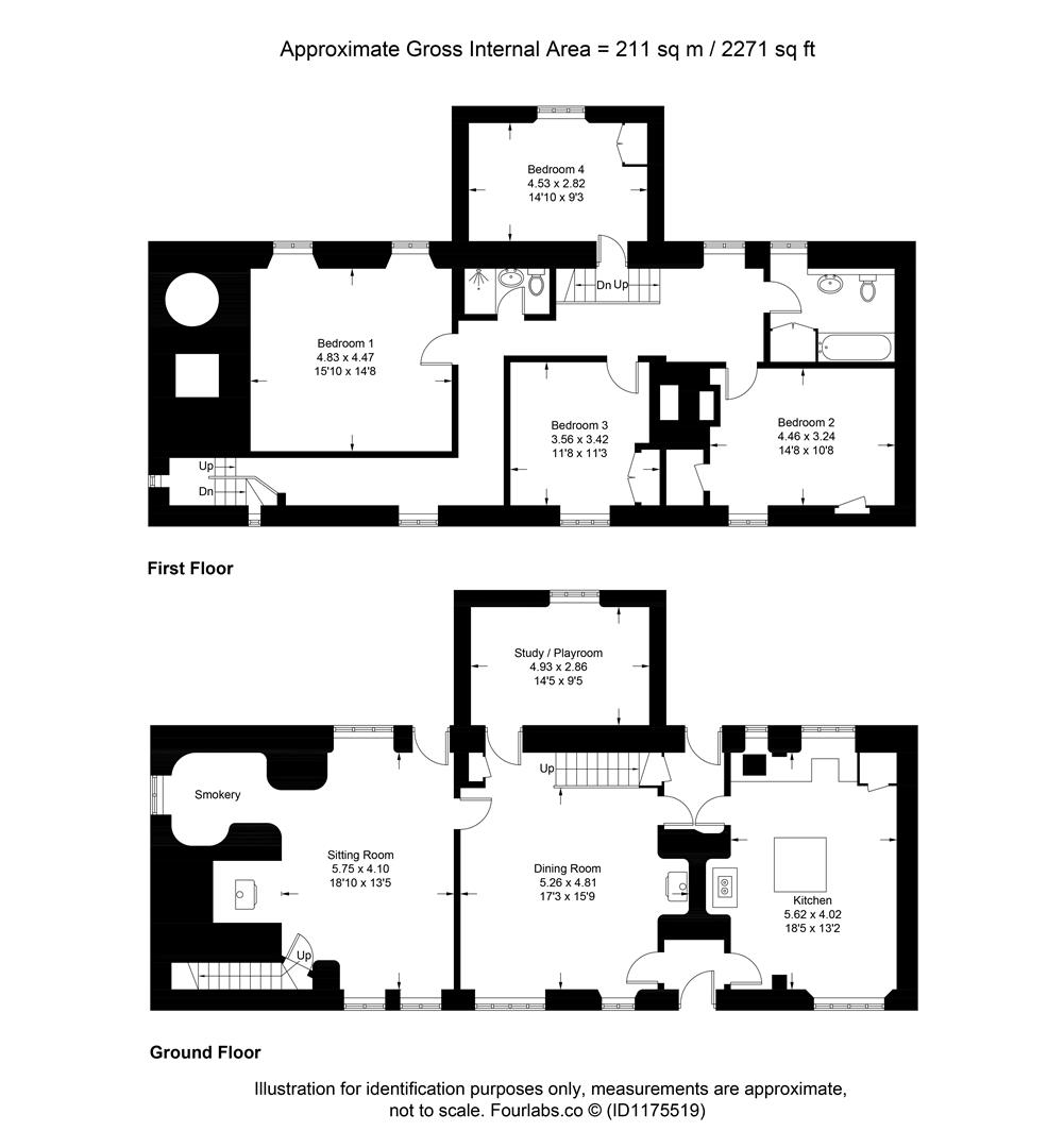 Half Moon Cottage, Taunton floorplan