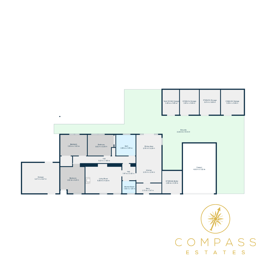 Stable Cottage East Linnbridgeford, Lockerbie floorplan