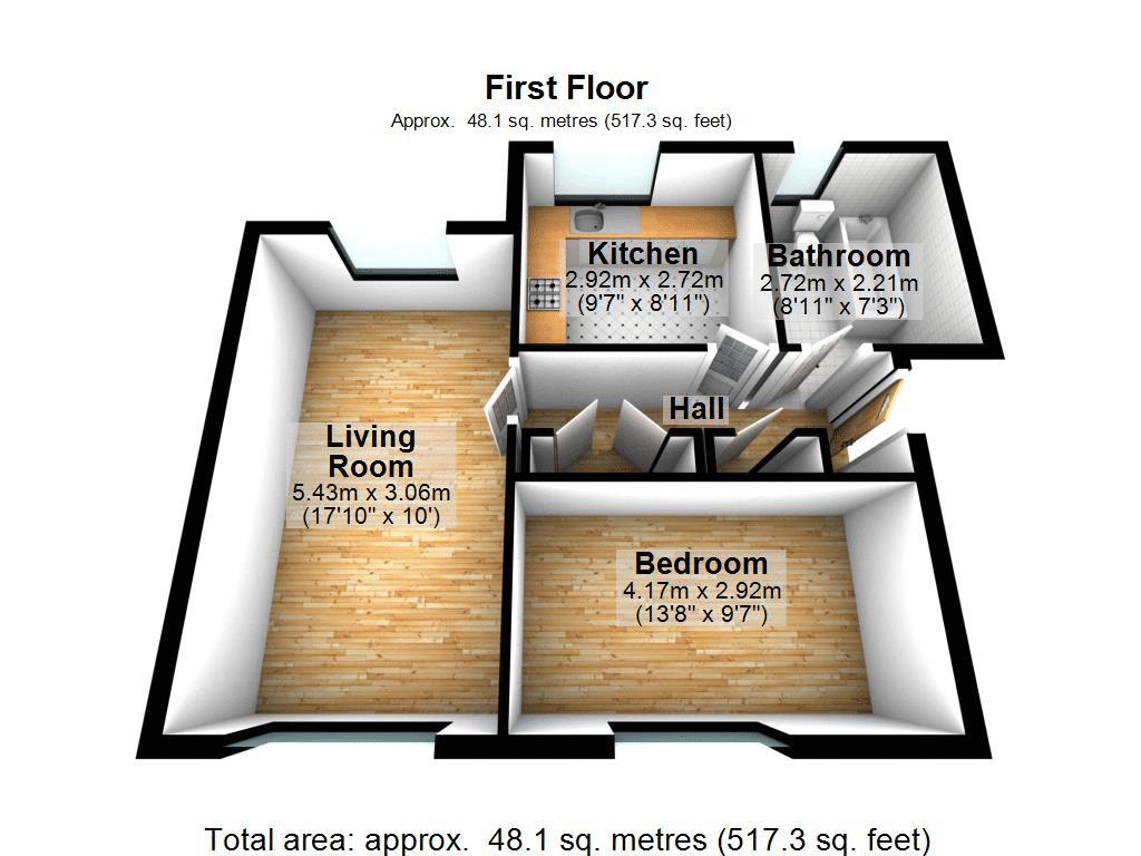 1 Bedrooms Flat to rent in Felixstowe Court, London E16