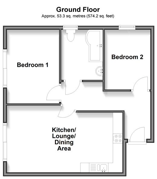 Mile Oak Road, Portslade floorplan