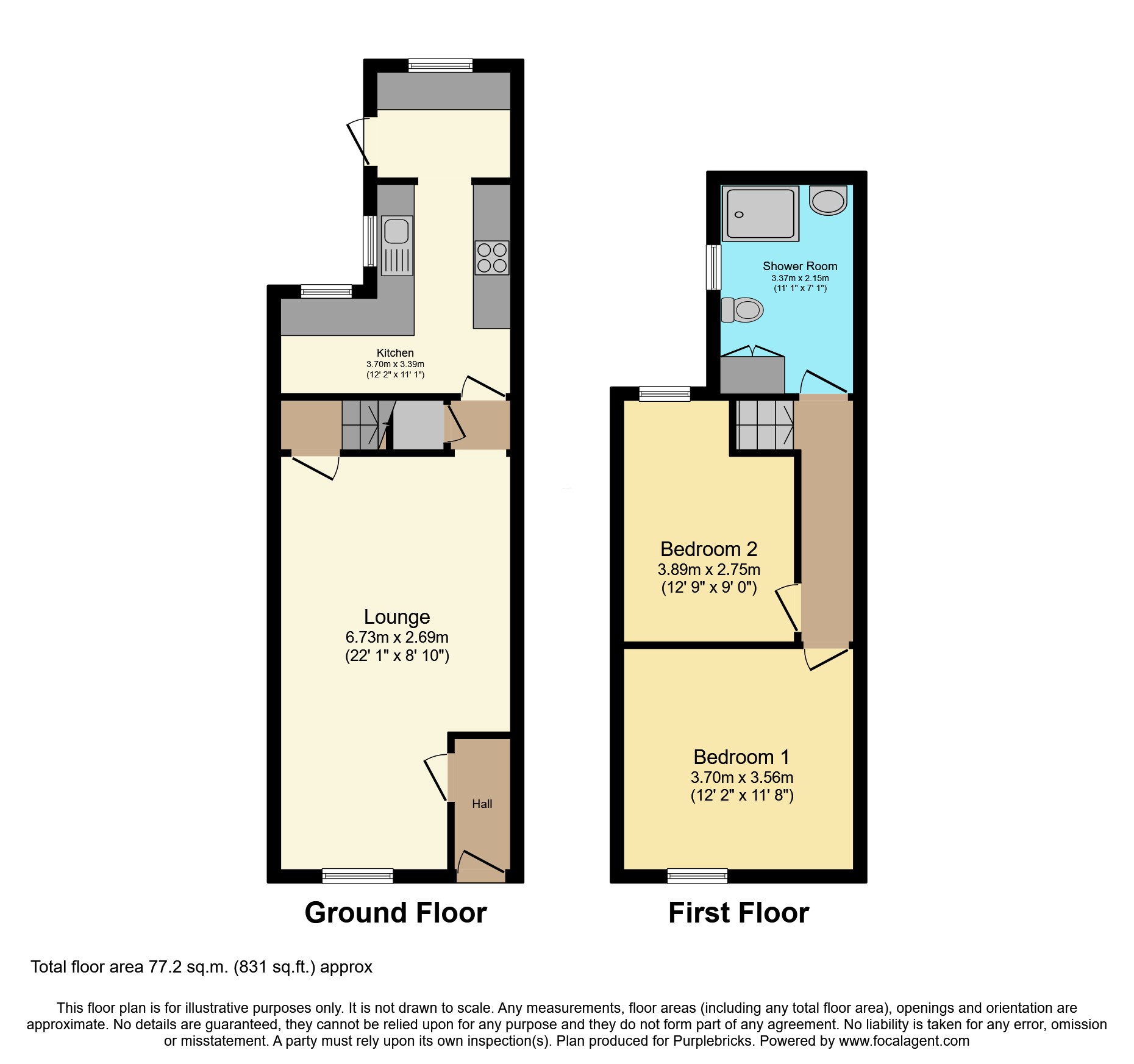 113, Main Road, Alfreton floorplan