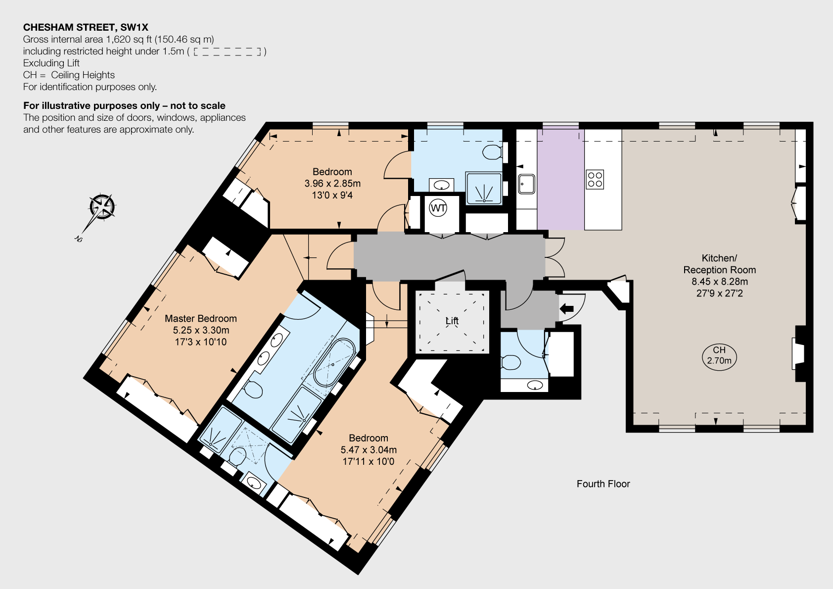 3 Bedrooms Flat to rent in Chesham Street, London SW1X