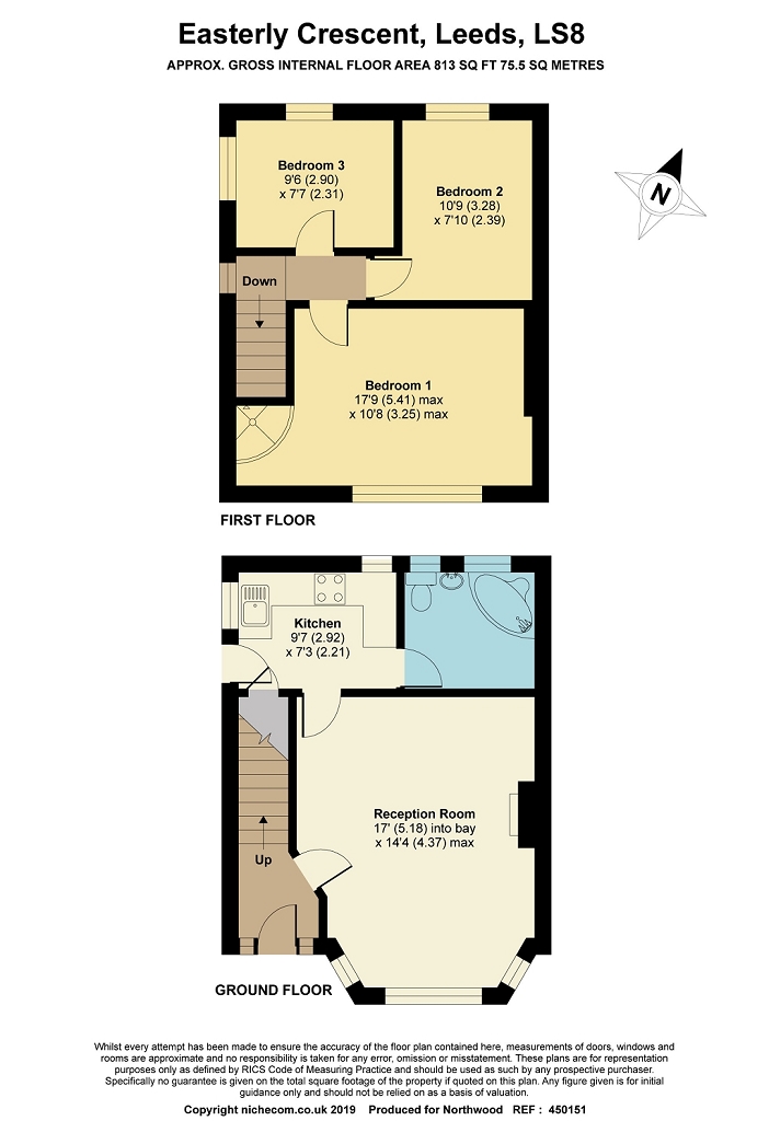 3 Bedrooms Semi-detached house for sale in Easterly Crescent, Leeds LS8