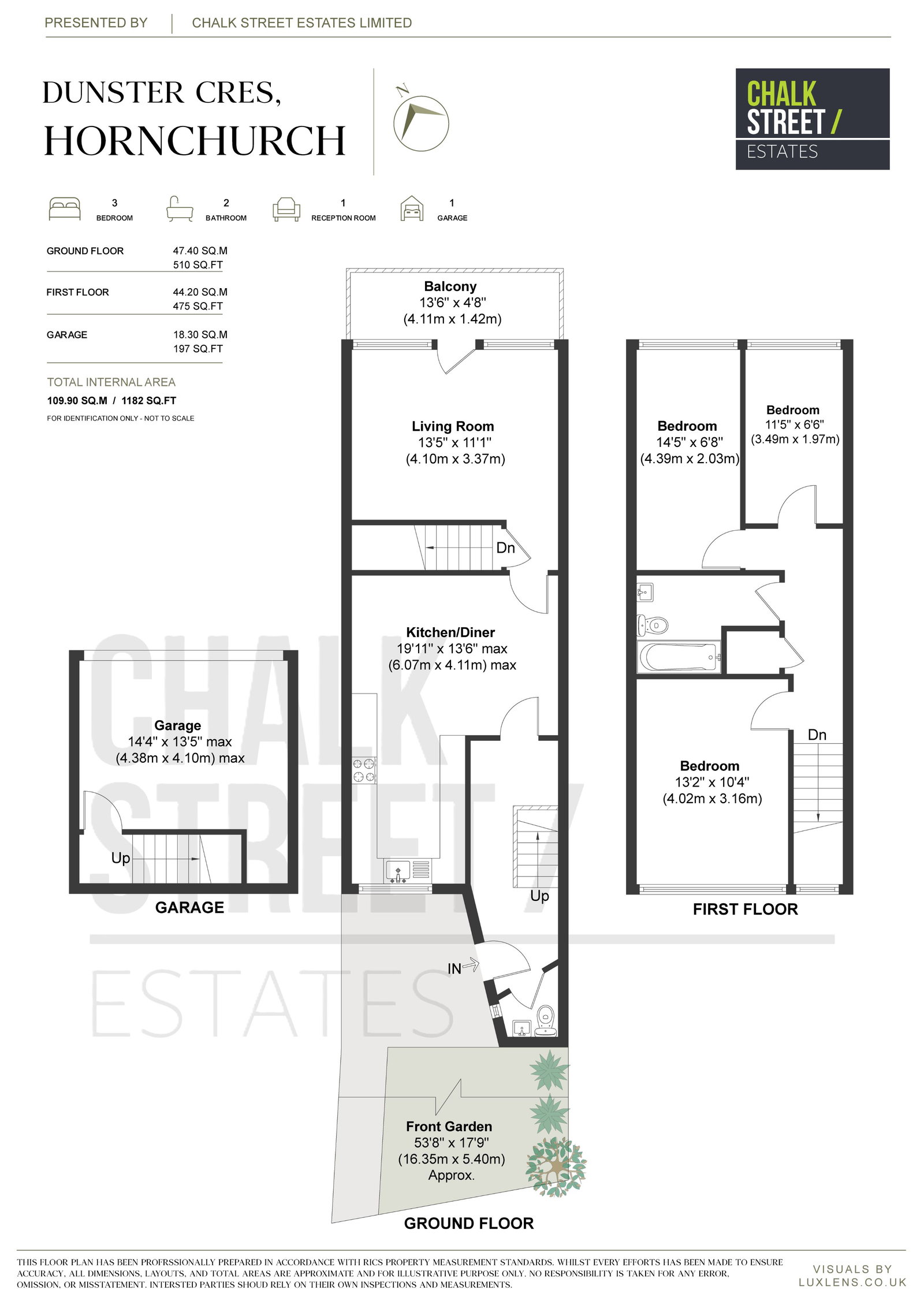47, Dunster Crescent, Hornchurch floorplan