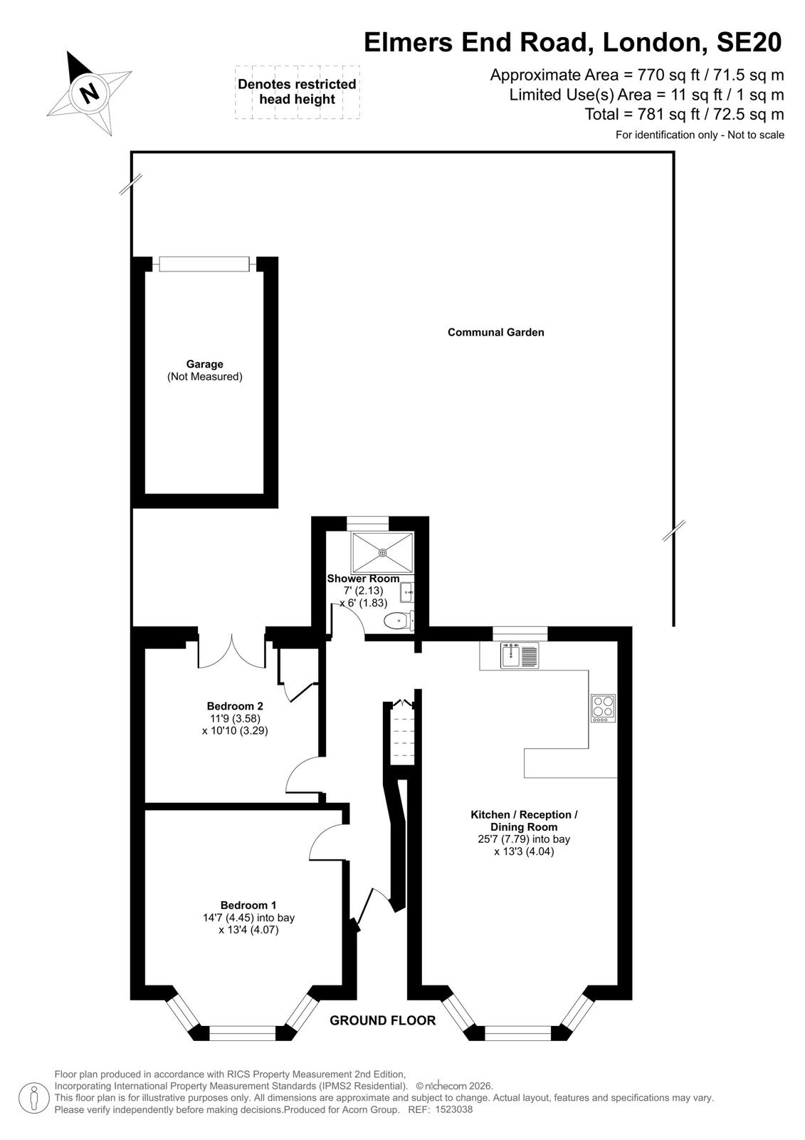 3A,, Elmers End Road, London floorplan