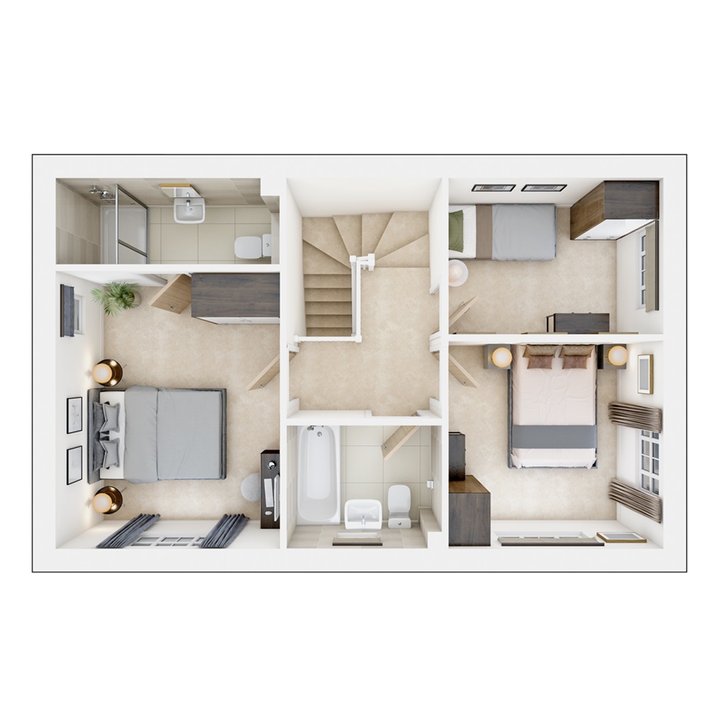 The Easedale - Plot 594, Northfield View, Brooke Way, Stowmarket floorplan