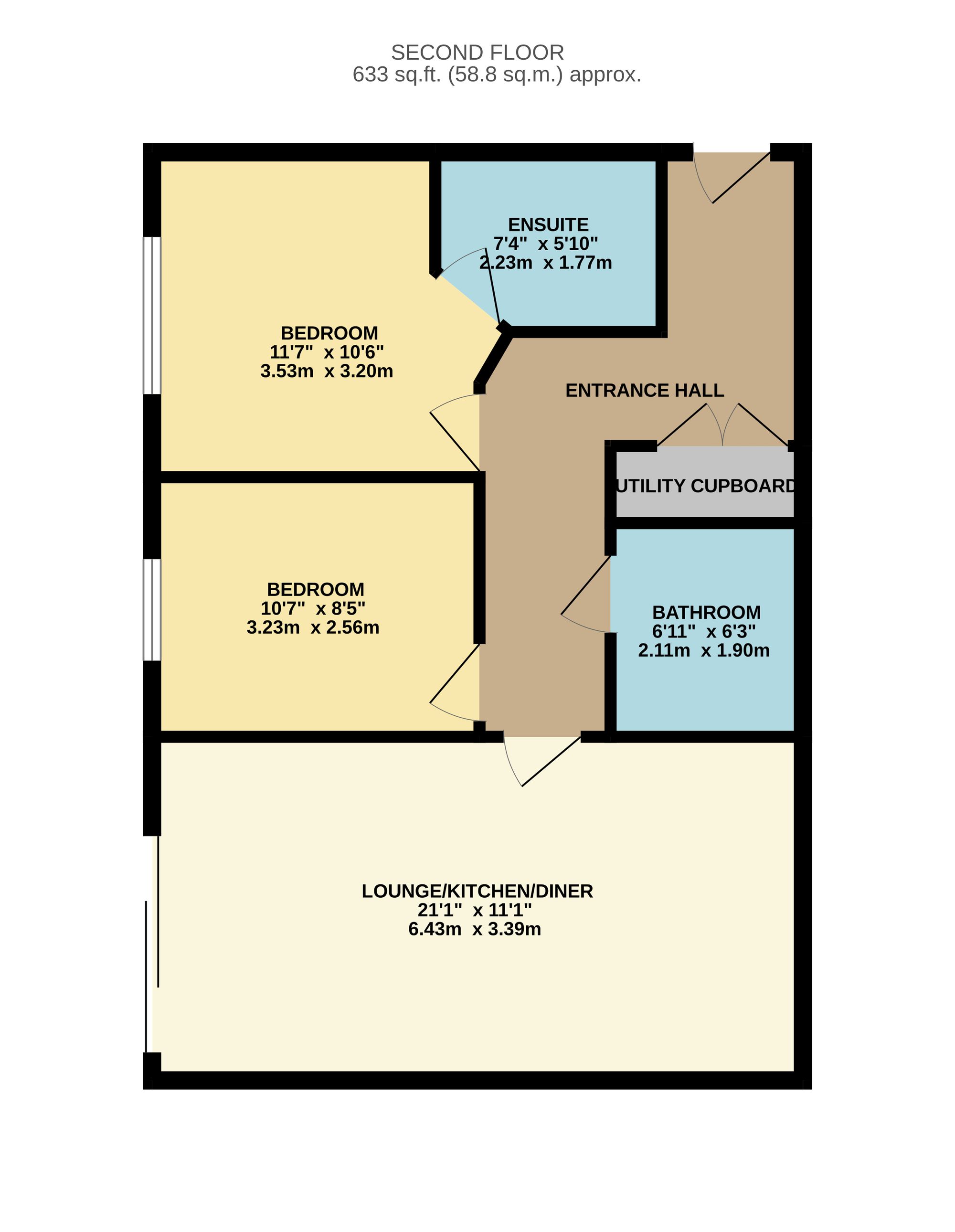 15 Longman House The Embankment, Hemel Hempstead floorplan