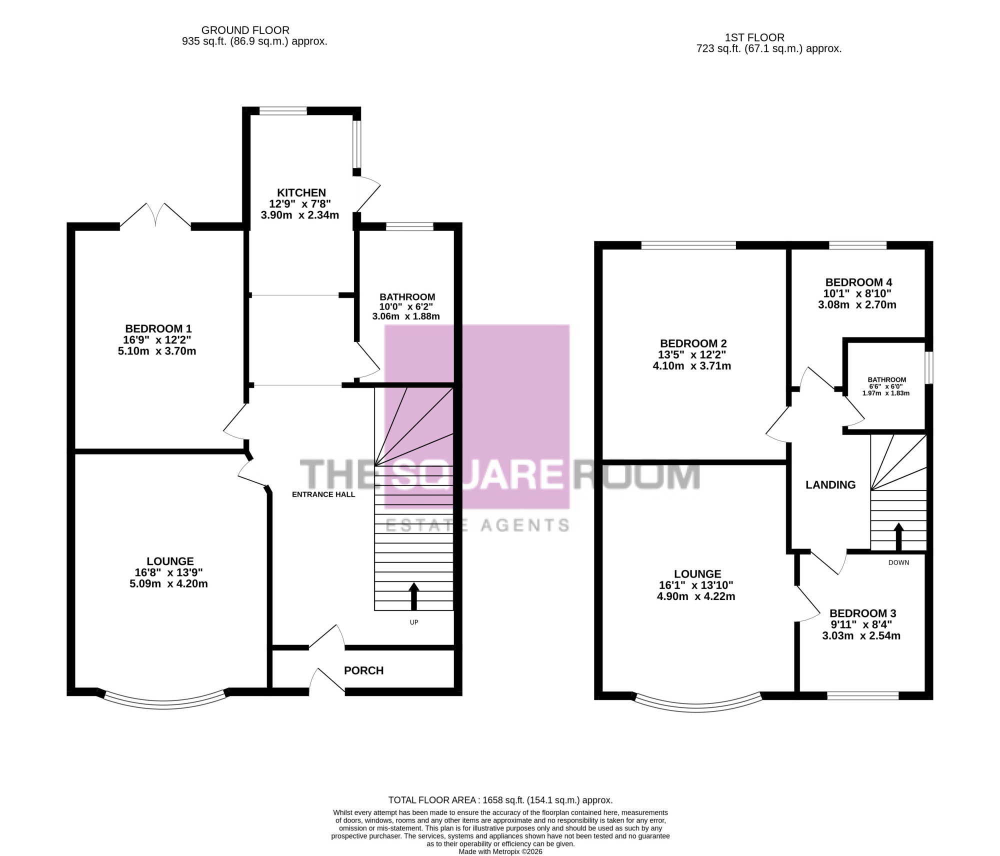 20, Longton Road, Blackpool floorplan