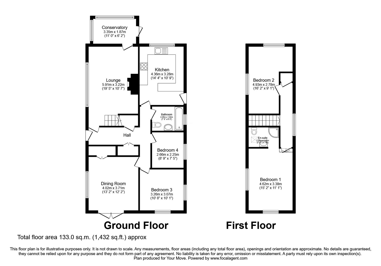 4, Nantyr Road, Llangollen floorplan
