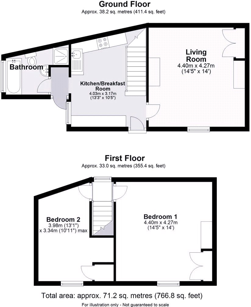 3, Church Road, Powys floorplan