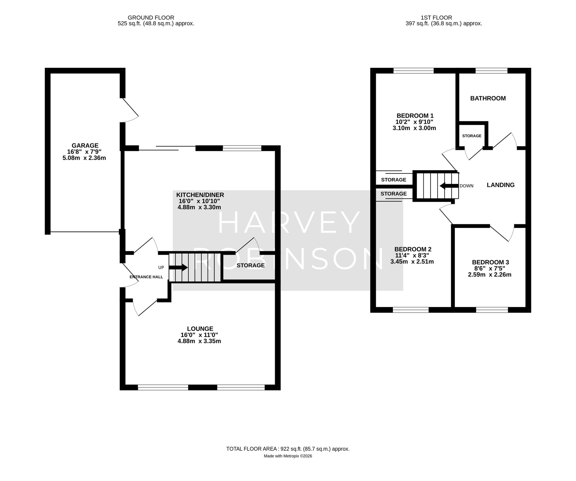 38 Wheatley Crescent, Huntingdon floorplan