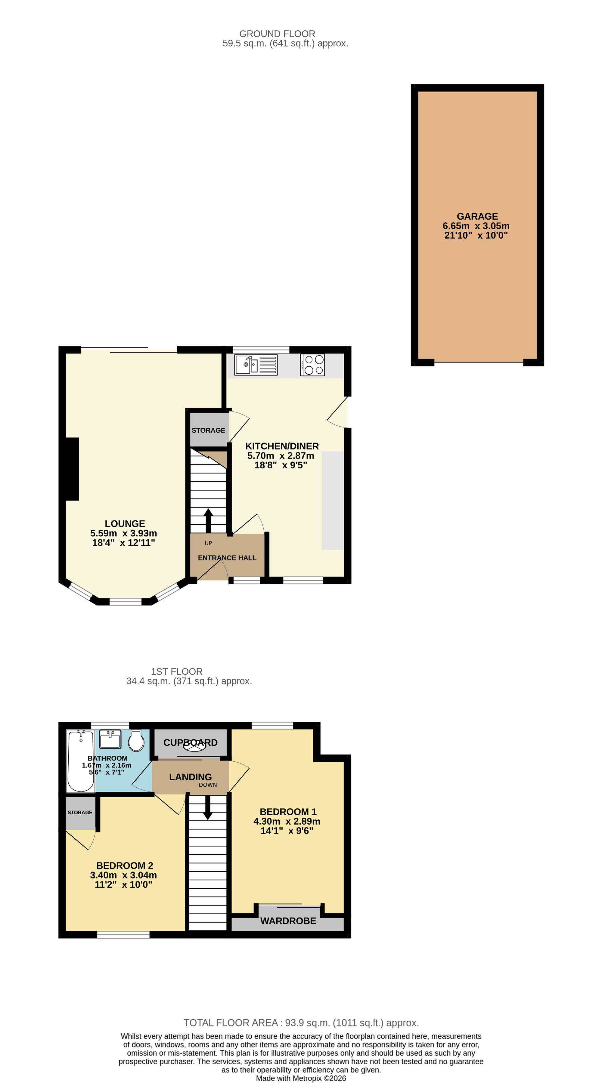 15 Elliott Drive, Chesterfield floorplan