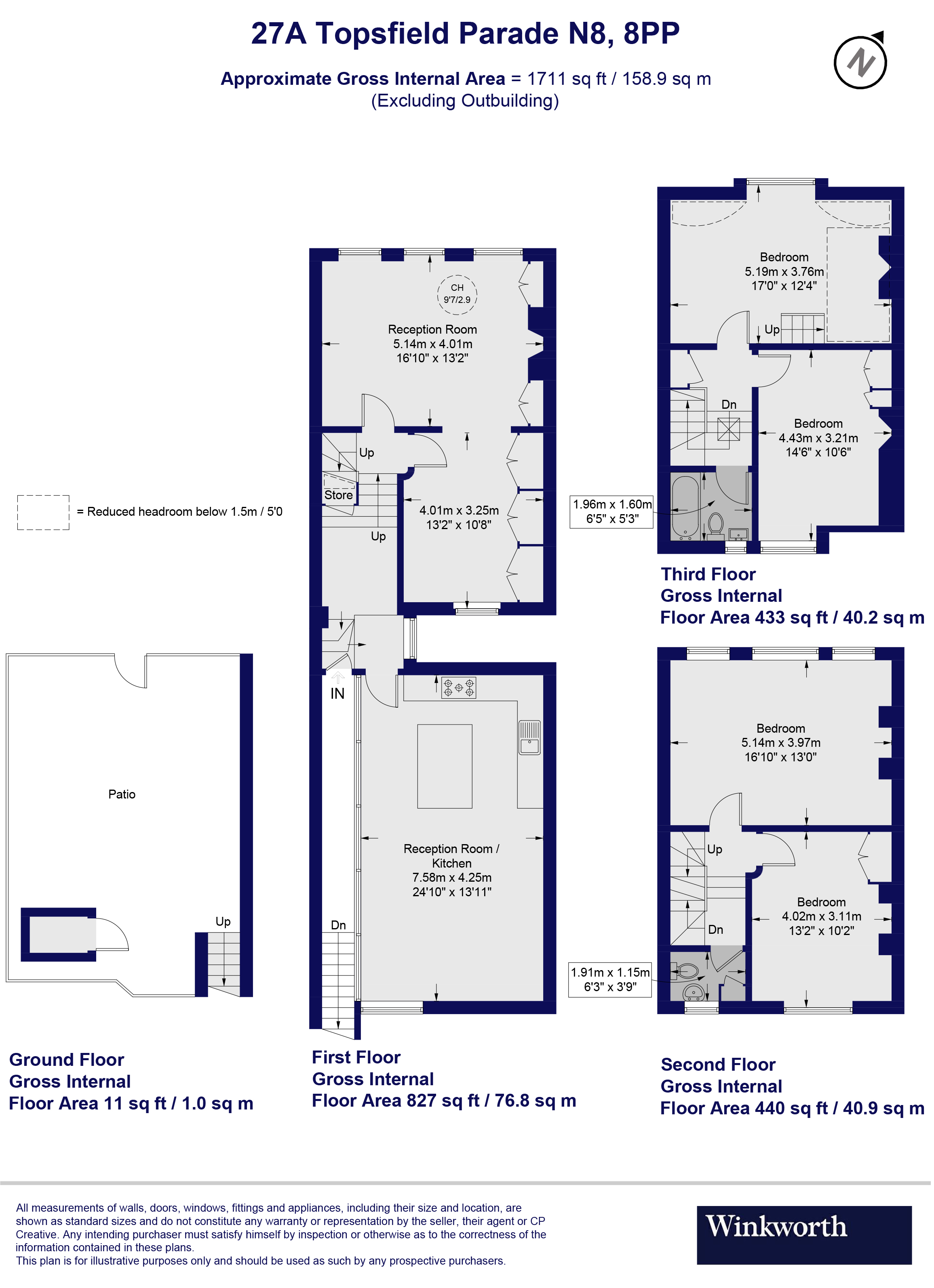 27A,, Topsfield Parade, London floorplan