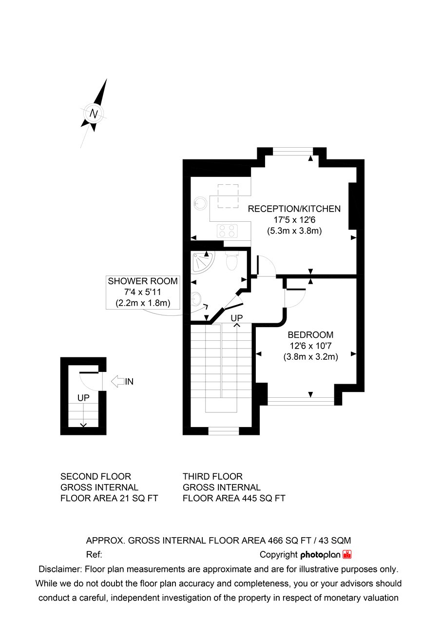 1 Bedrooms Flat to rent in Iverson Road, West Hampstead, London NW6