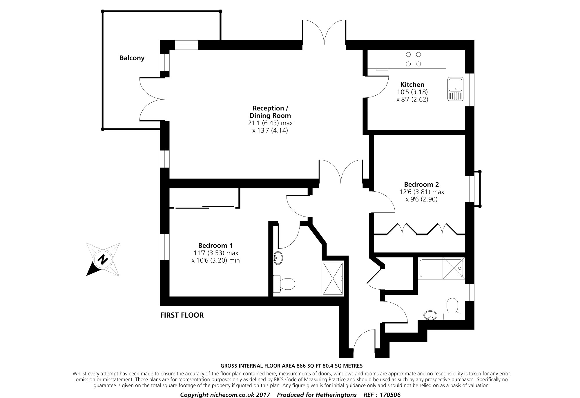 2 Bedrooms Flat to rent in Manhattan Avenue, Watford WD18