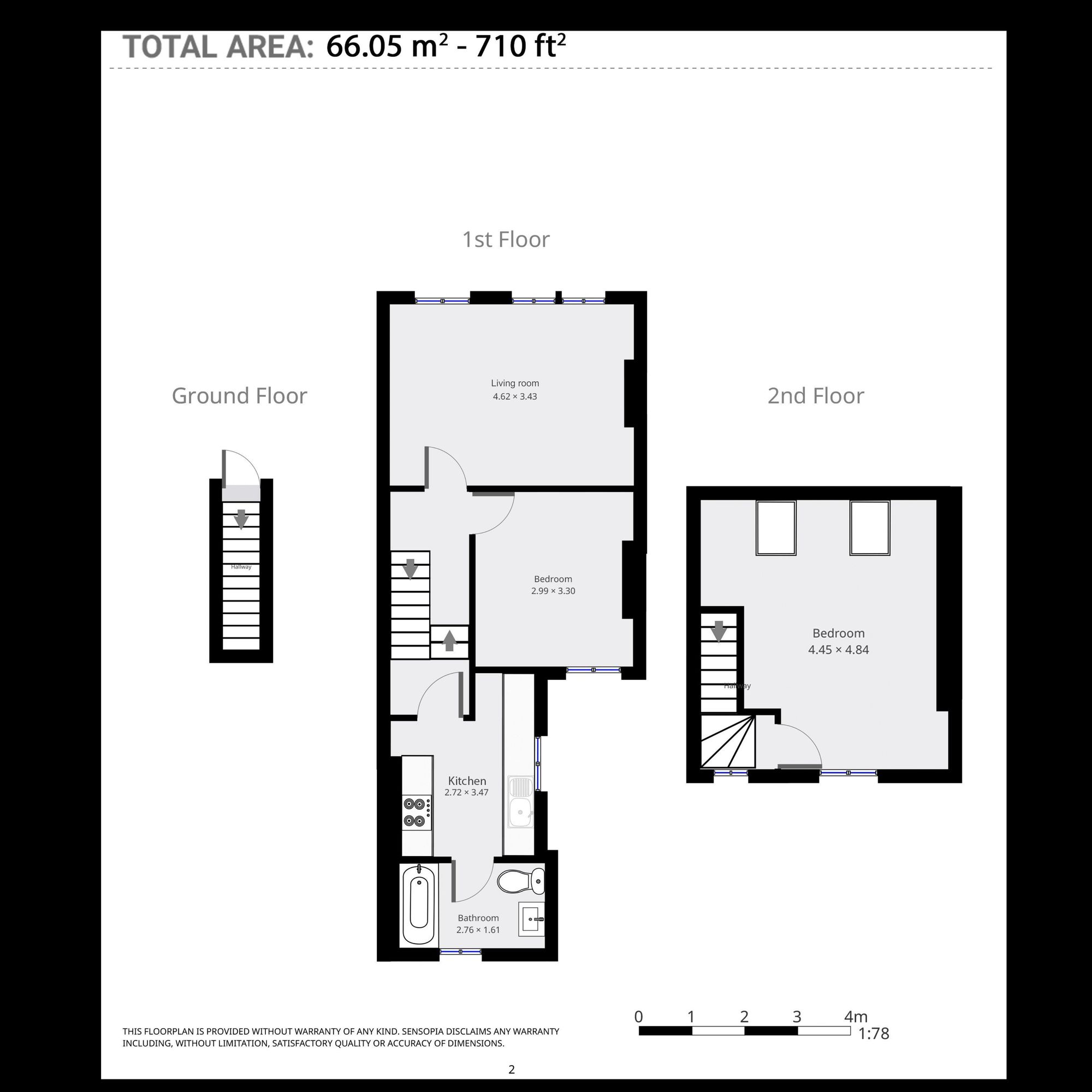 64 B St. Dunstans Road, London floorplan