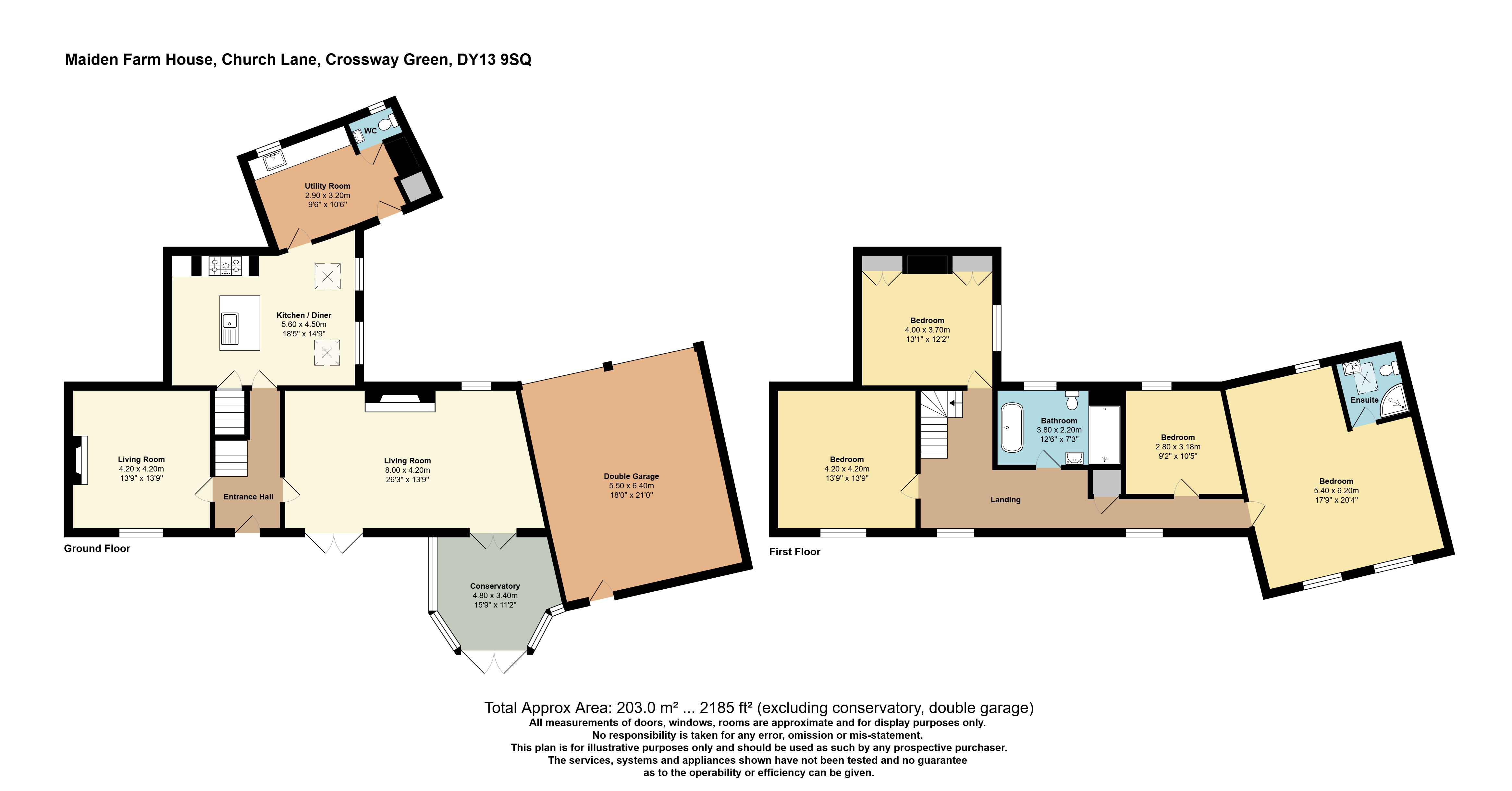 Maiden Farm House,, Church Lane, Crossway Green, Worcestershire floorplan