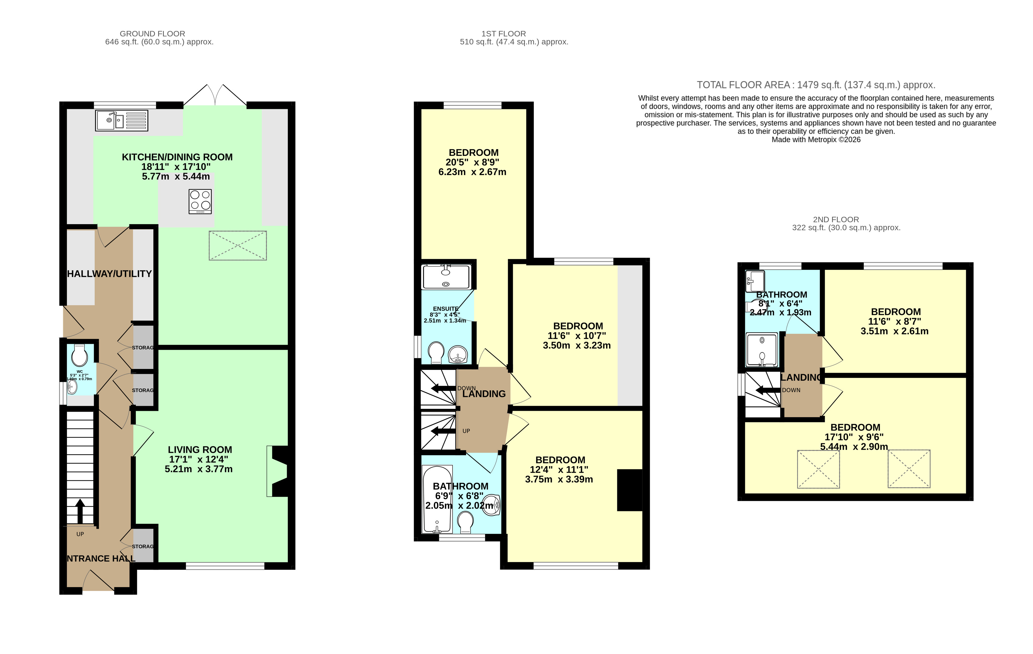 43, Cross Gates Avenue, Leeds floorplan