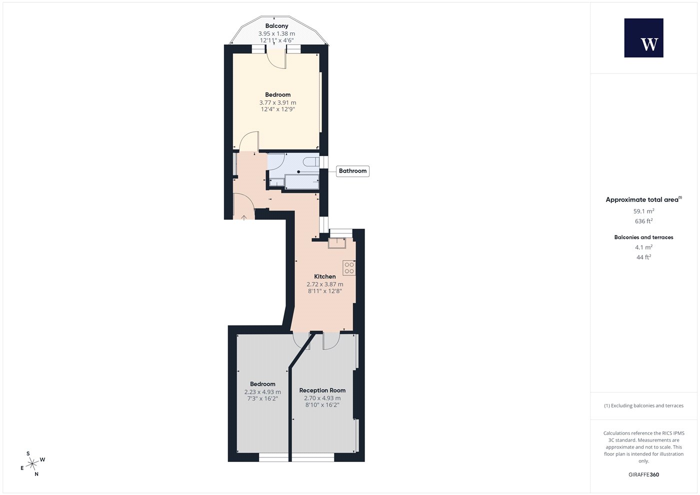 11a Drewstead Road floorplan