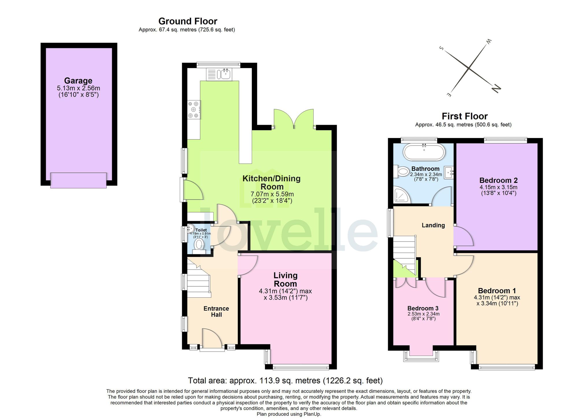 55 Roundway, Grimsby floorplan