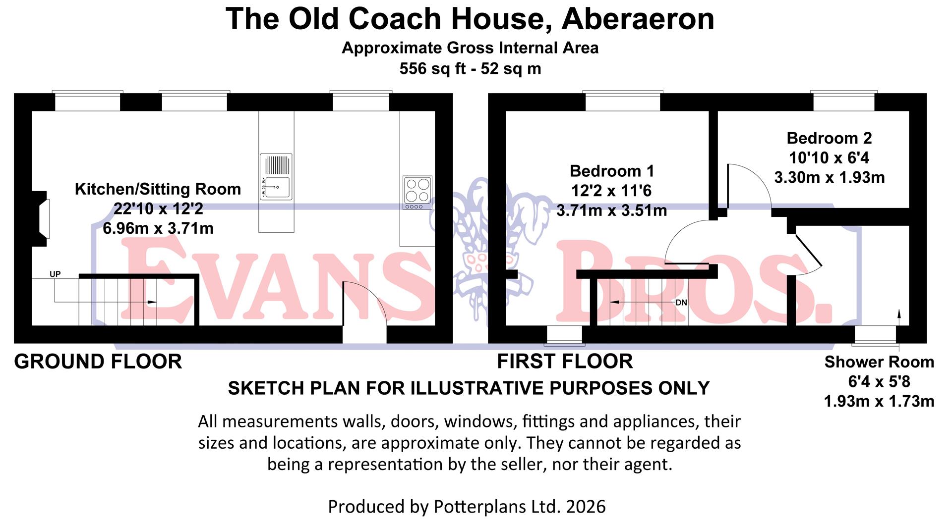 Old Coach House, Oxford Street, Aberaeron floorplan