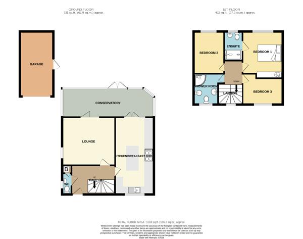 26, Walburton Way, Waterlooville floorplan