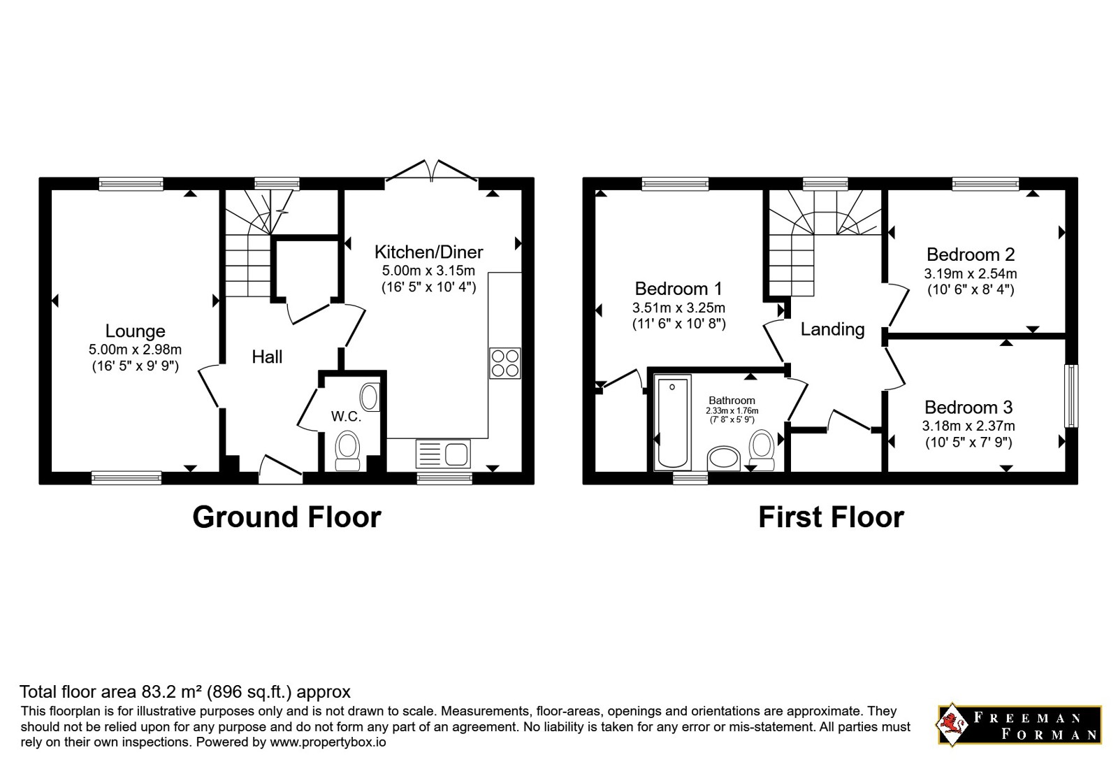 7, Field Rise, Wadhurst floorplan