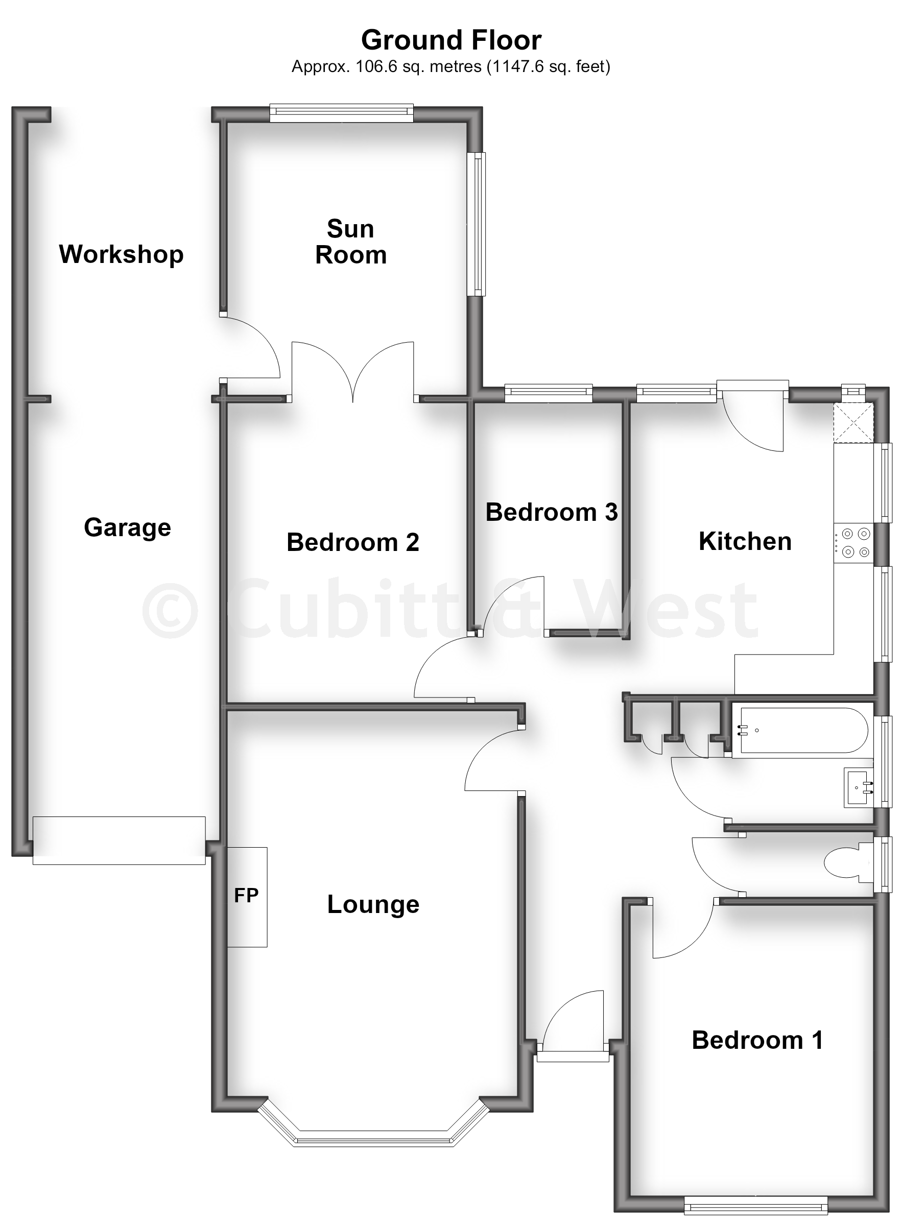 67, Warren Way, Brighton floorplan